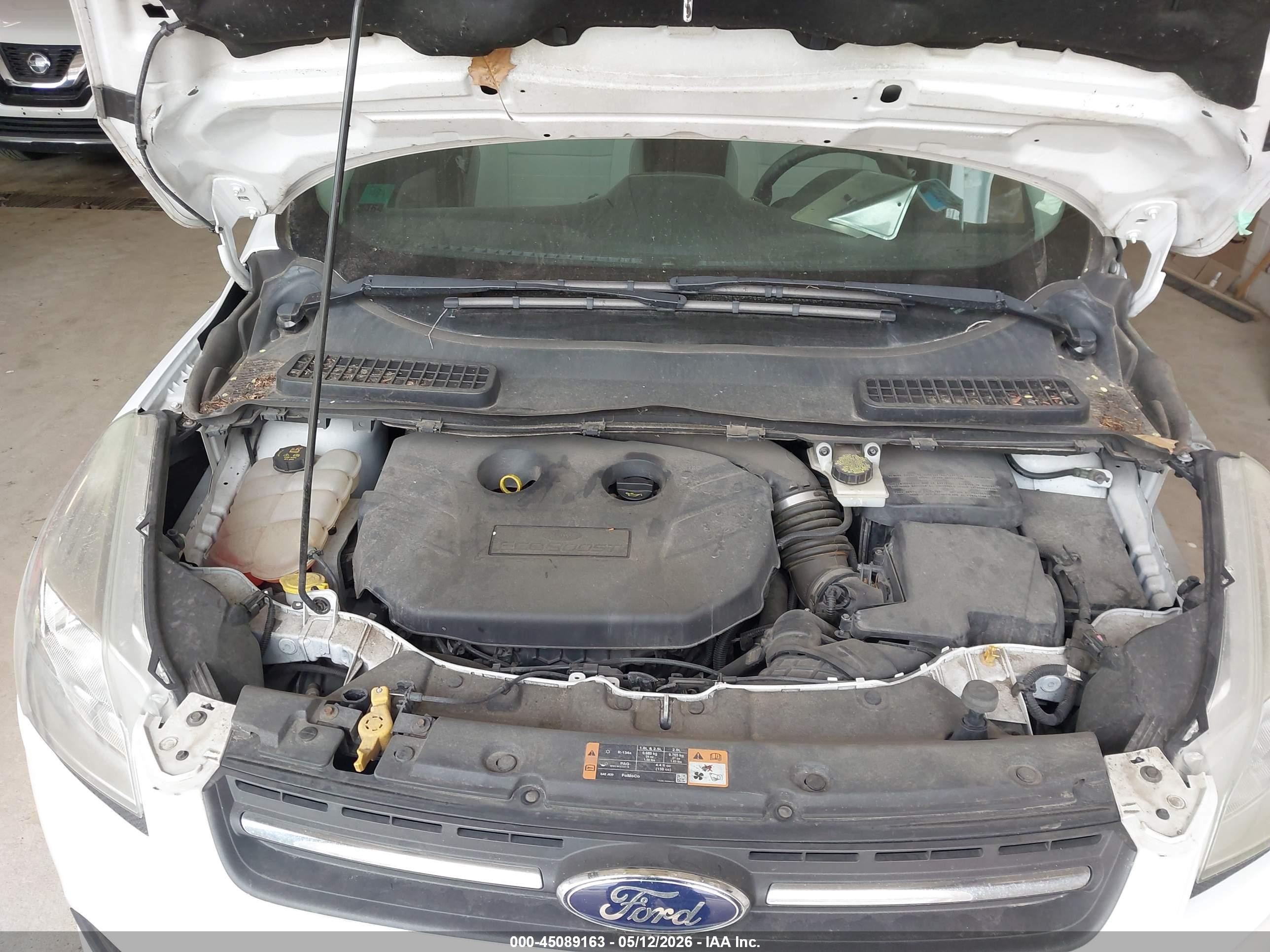 2014 Ford Escape Se White vin: 1FMCU9G95EUE53083