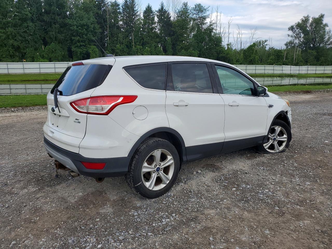 2015 Ford Escape Se White vin: 1FMCU9G95FUA11454