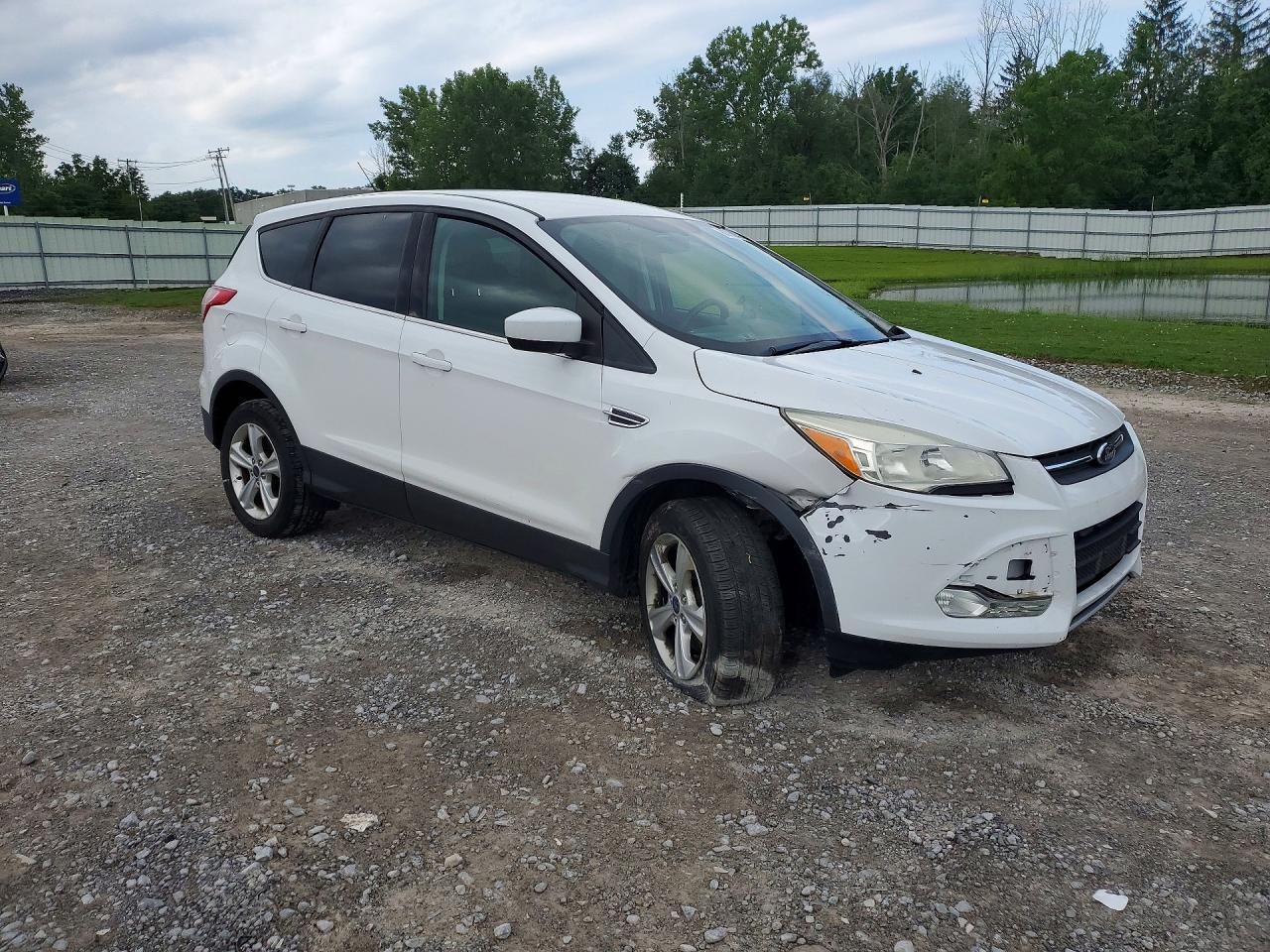 2015 Ford Escape Se White vin: 1FMCU9G95FUA11454