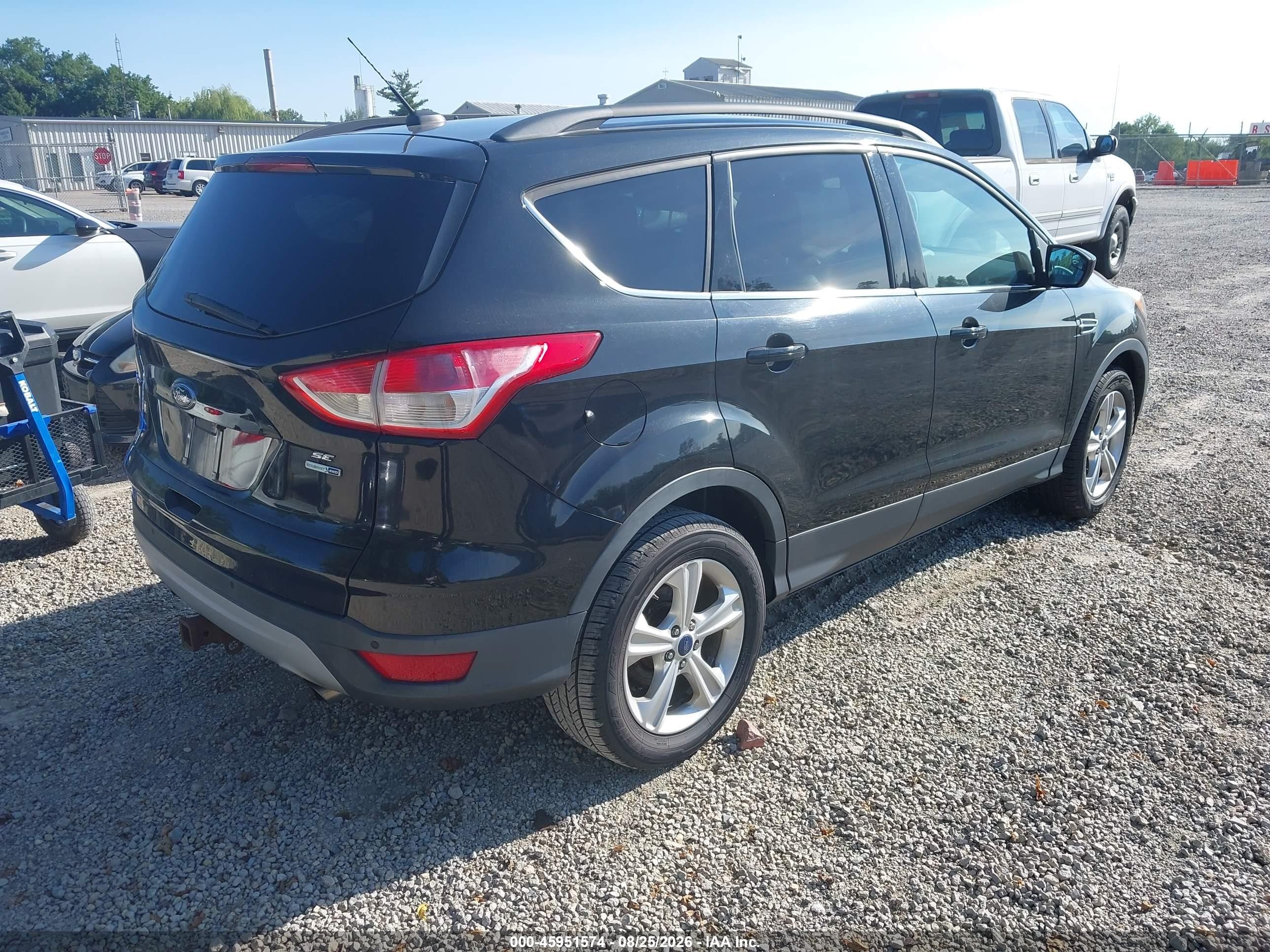 2015 Ford Escape Se Black vin: 1FMCU9G95FUB11764