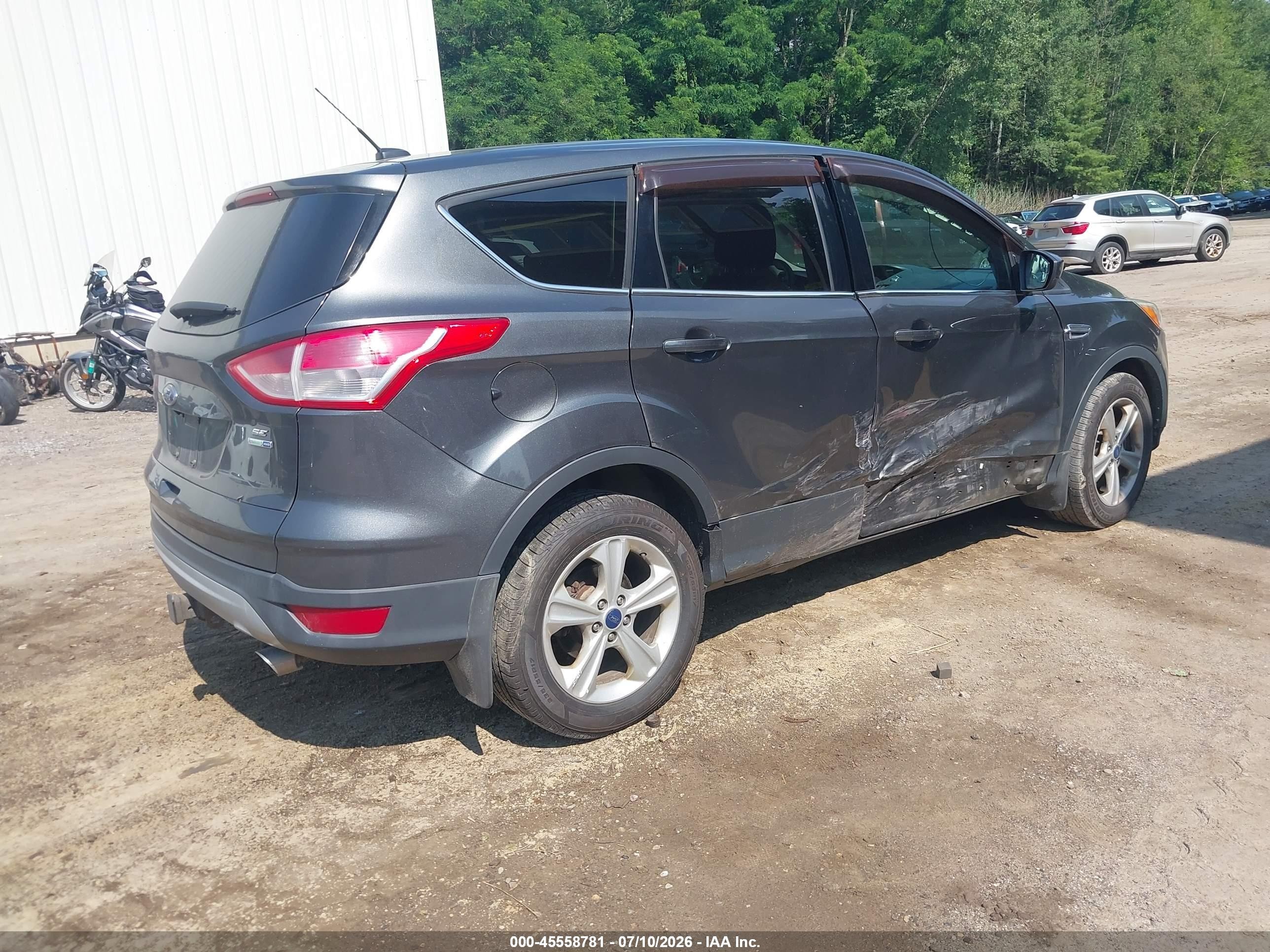2015 Ford Escape Se Gray vin: 1FMCU9G95FUB15202