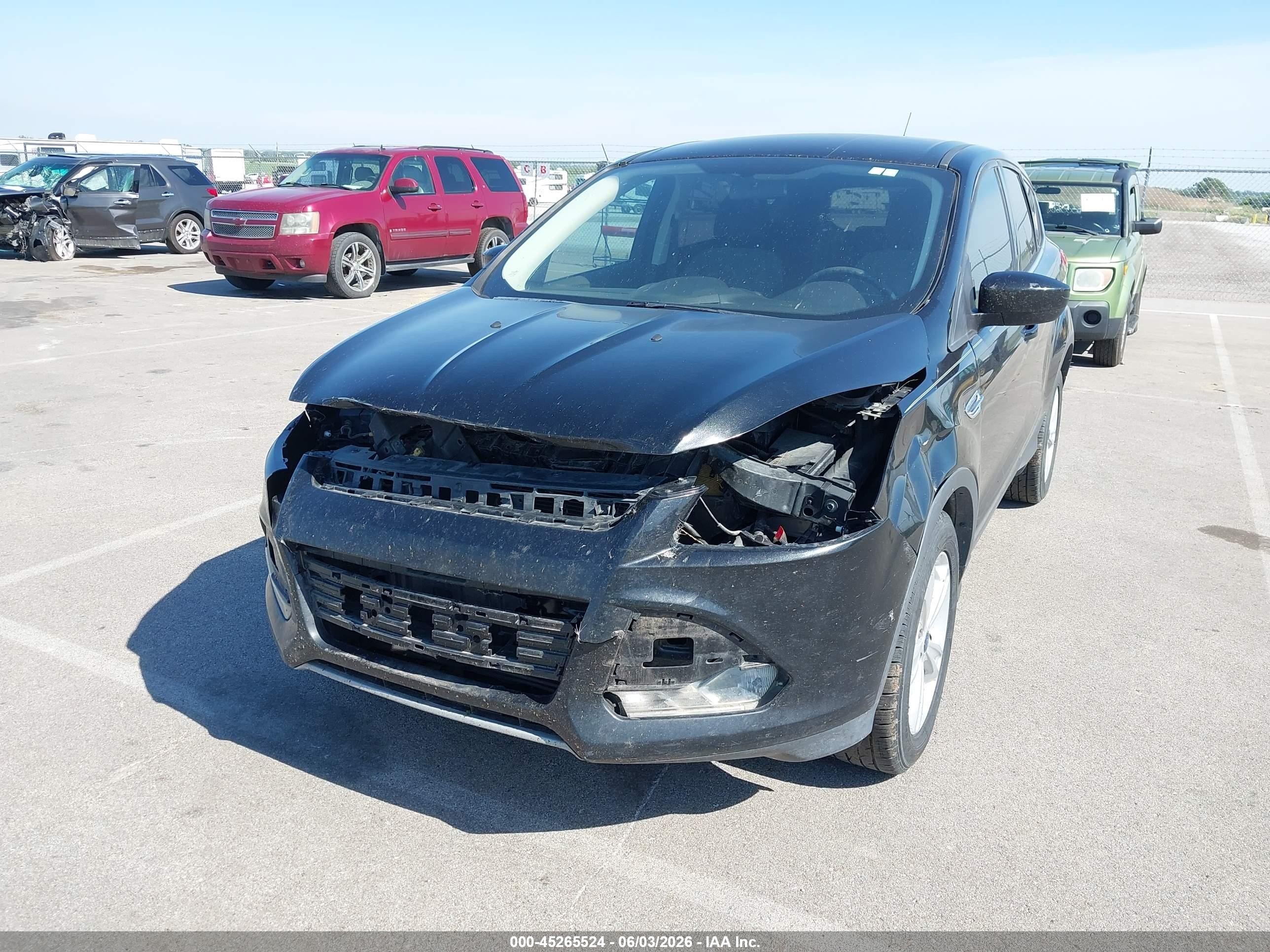 2015 Ford Escape Se Black vin: 1FMCU9G95FUB32422