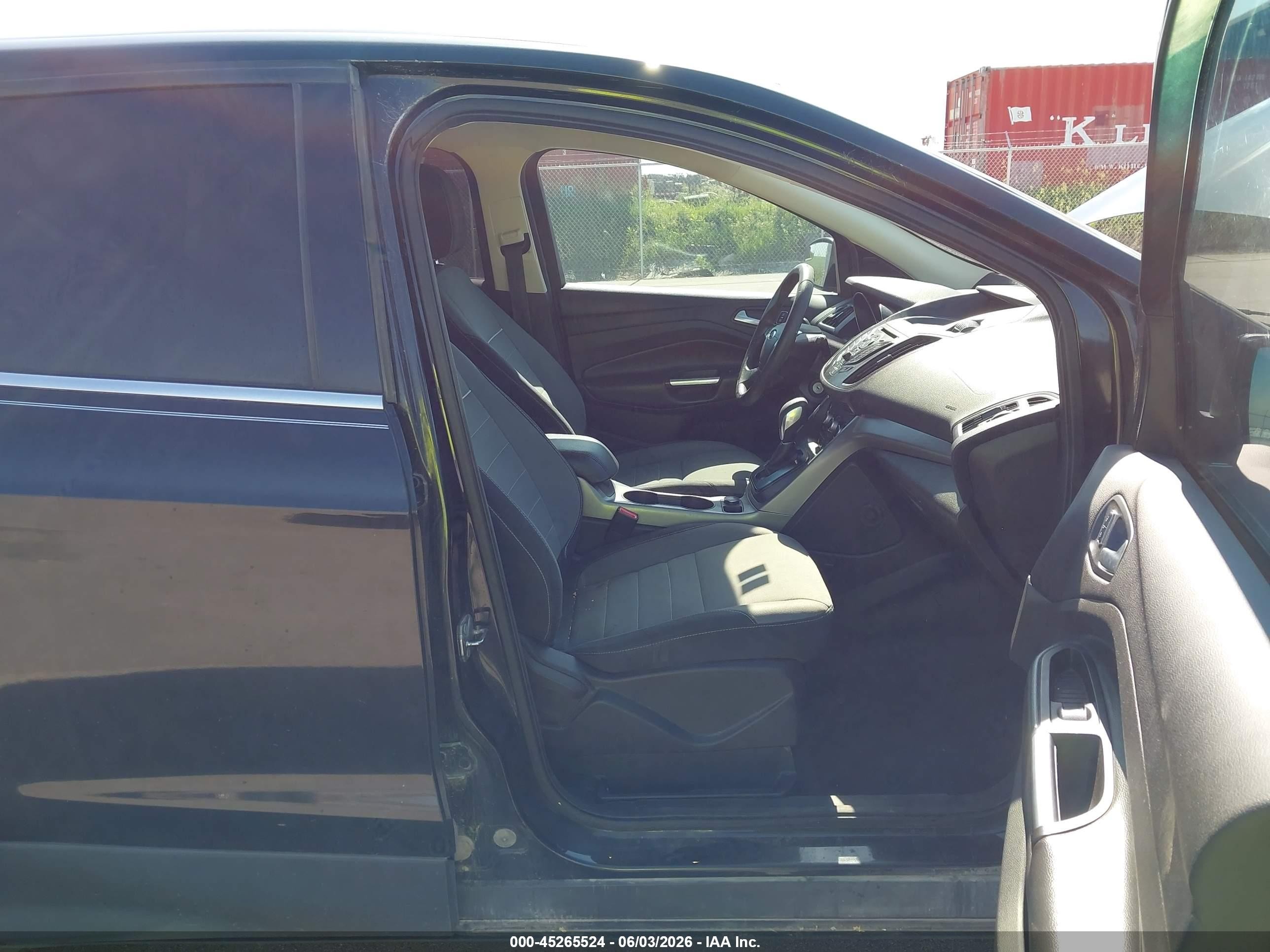 2015 Ford Escape Se Black vin: 1FMCU9G95FUB32422