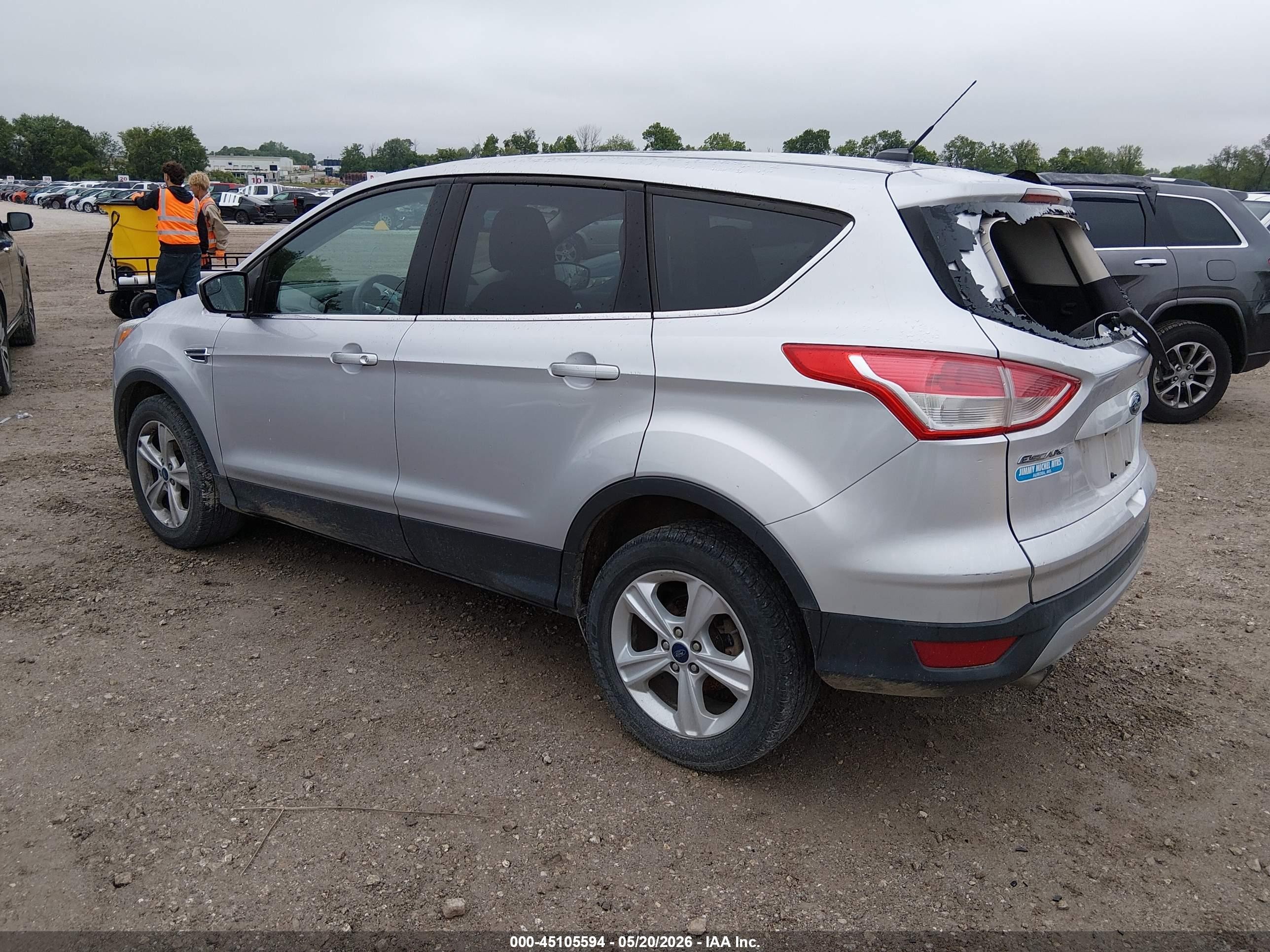 2015 Ford Escape Se Silver vin: 1FMCU9G95FUB32646