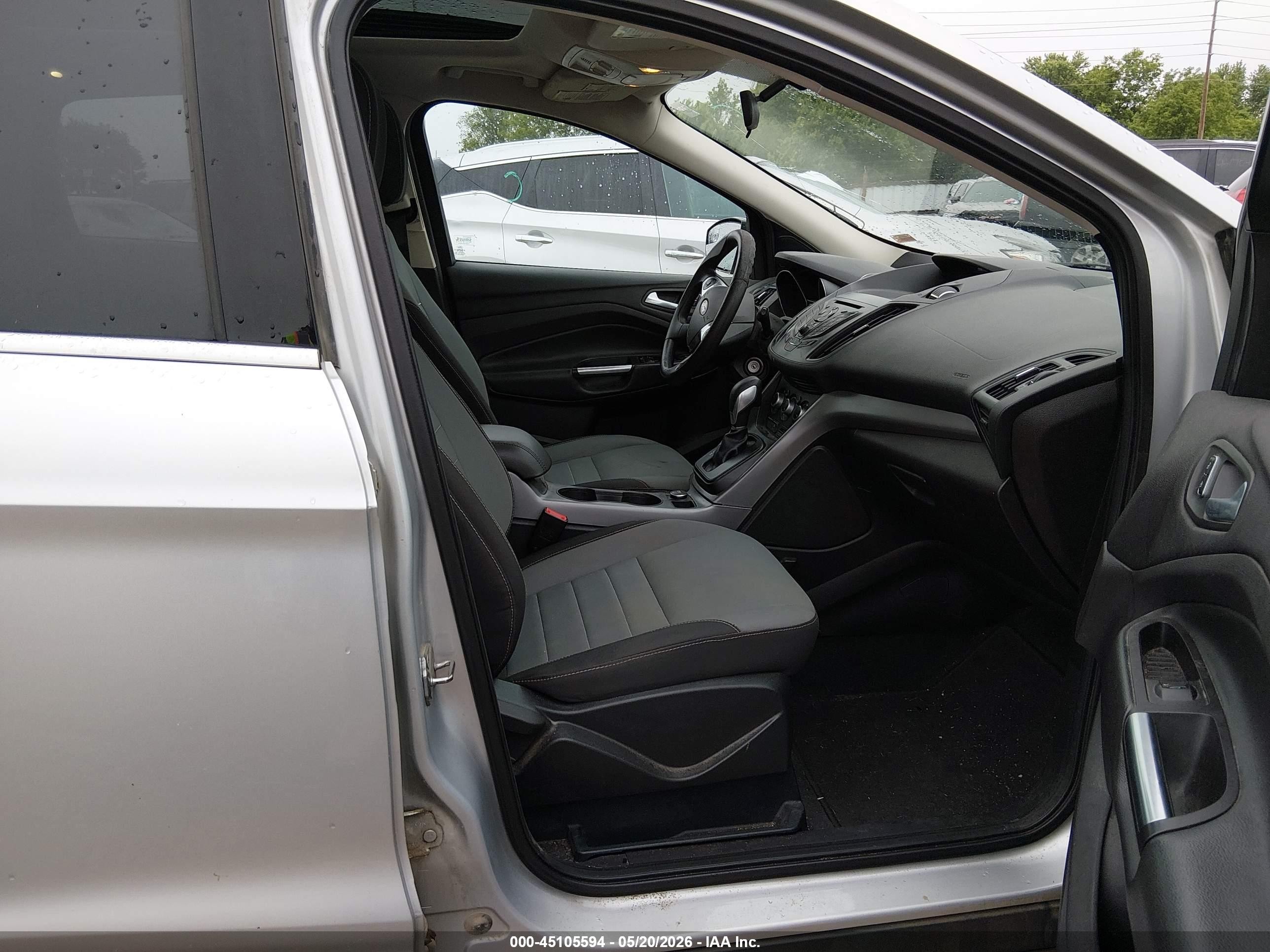 2015 Ford Escape Se Silver vin: 1FMCU9G95FUB32646