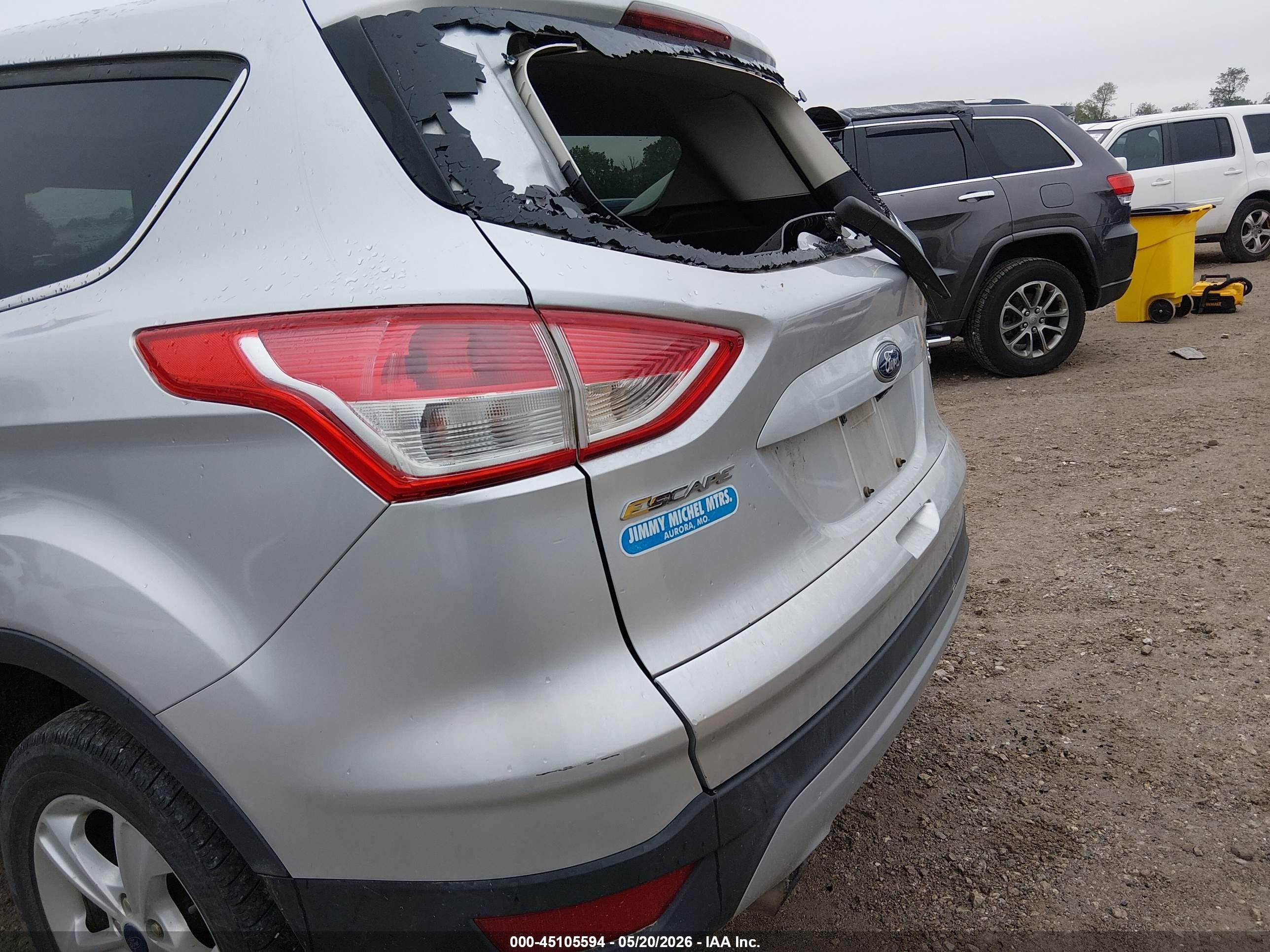 2015 Ford Escape Se Silver vin: 1FMCU9G95FUB32646