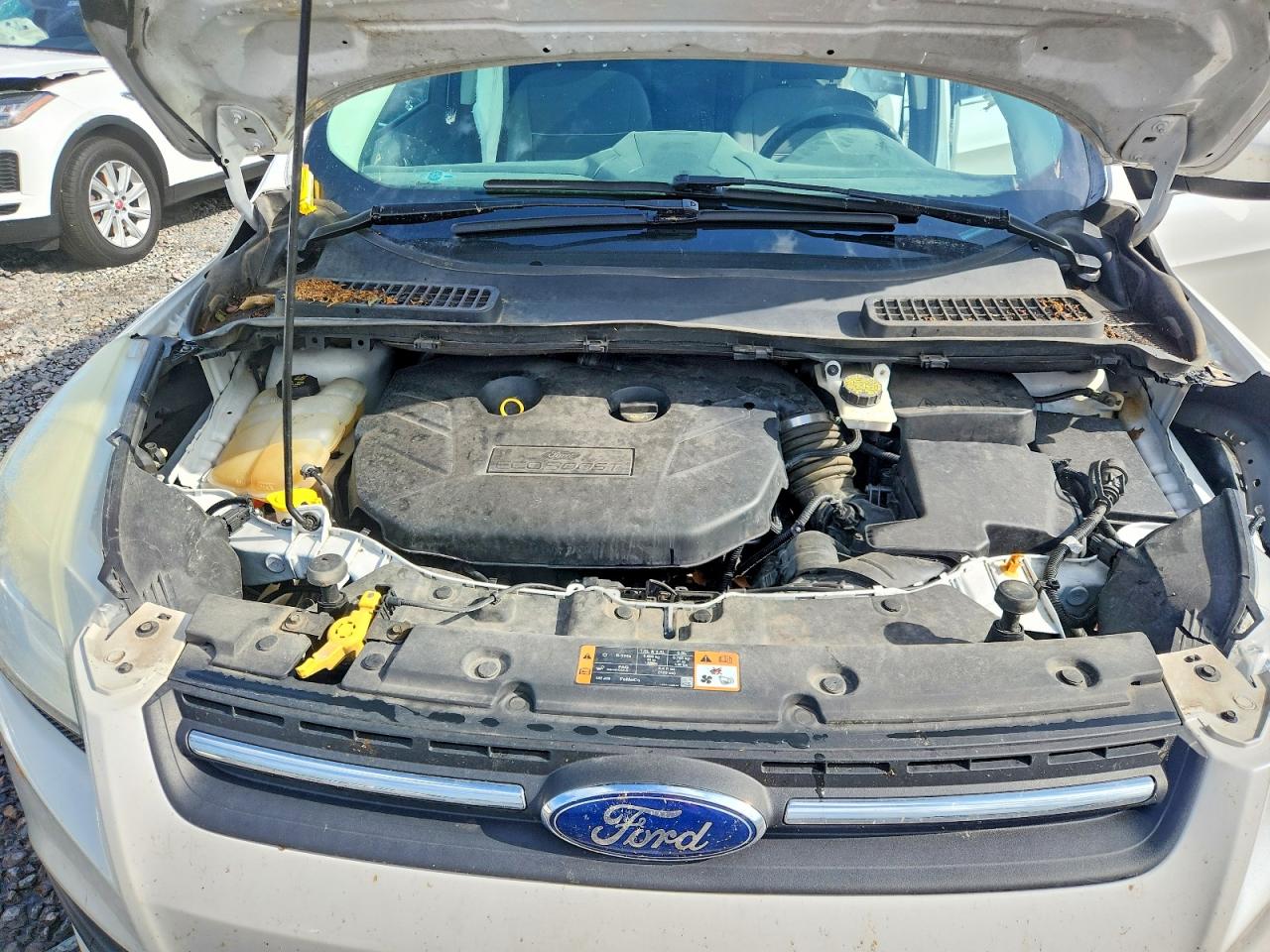2015 Ford Escape Se White vin: 1FMCU9G95FUC08592