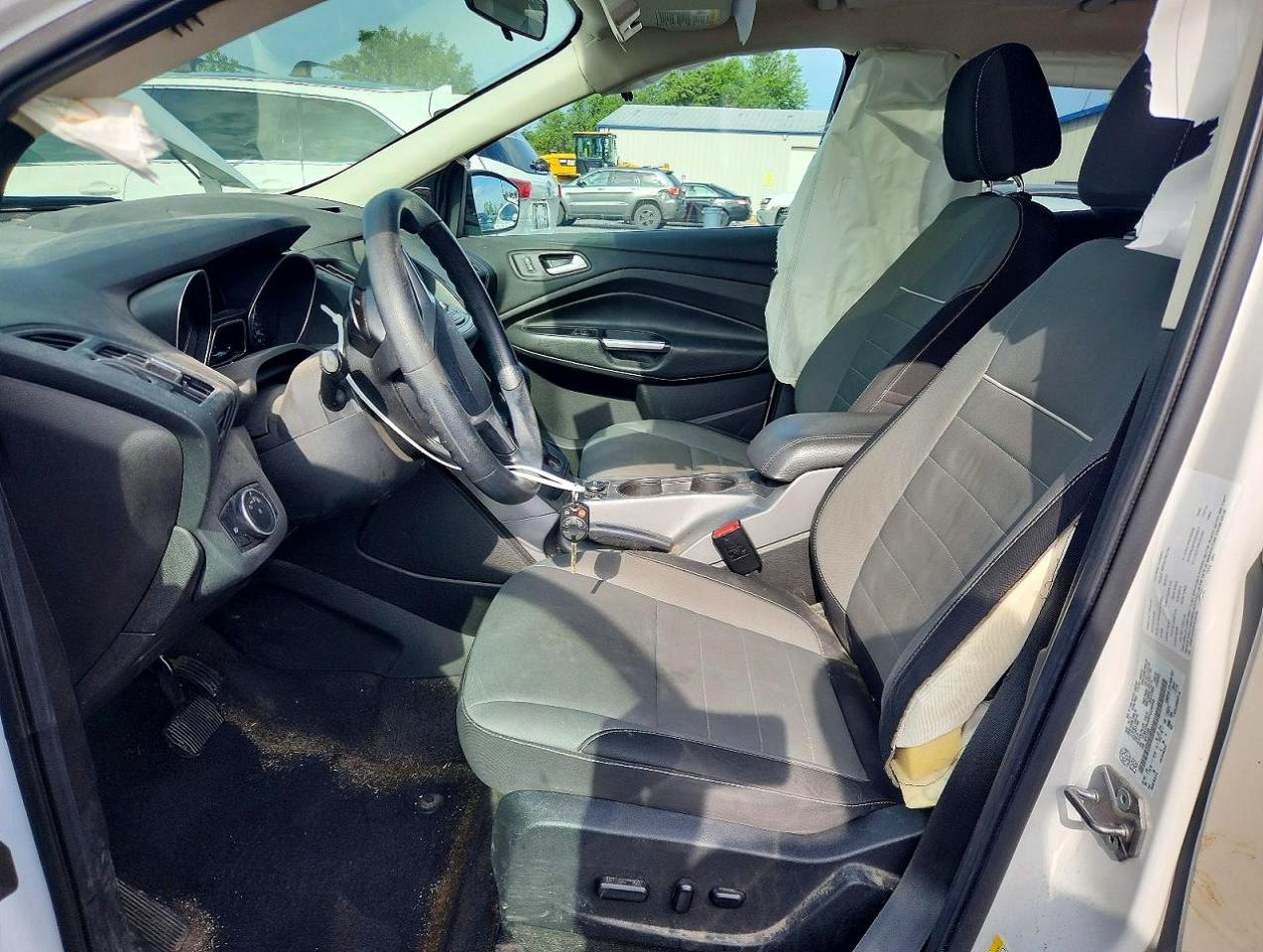 2015 Ford Escape Se White vin: 1FMCU9G95FUC08592