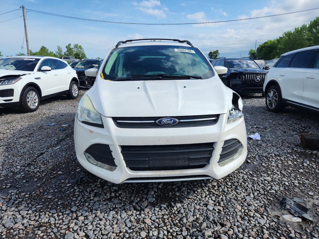 2015 Ford Escape Se White vin: 1FMCU9G95FUC08592