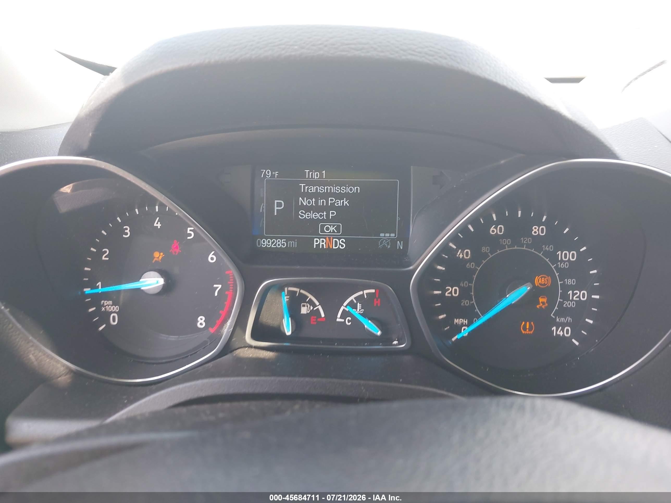 2019 Ford Escape Se White vin: 1FMCU9G95KUA65590