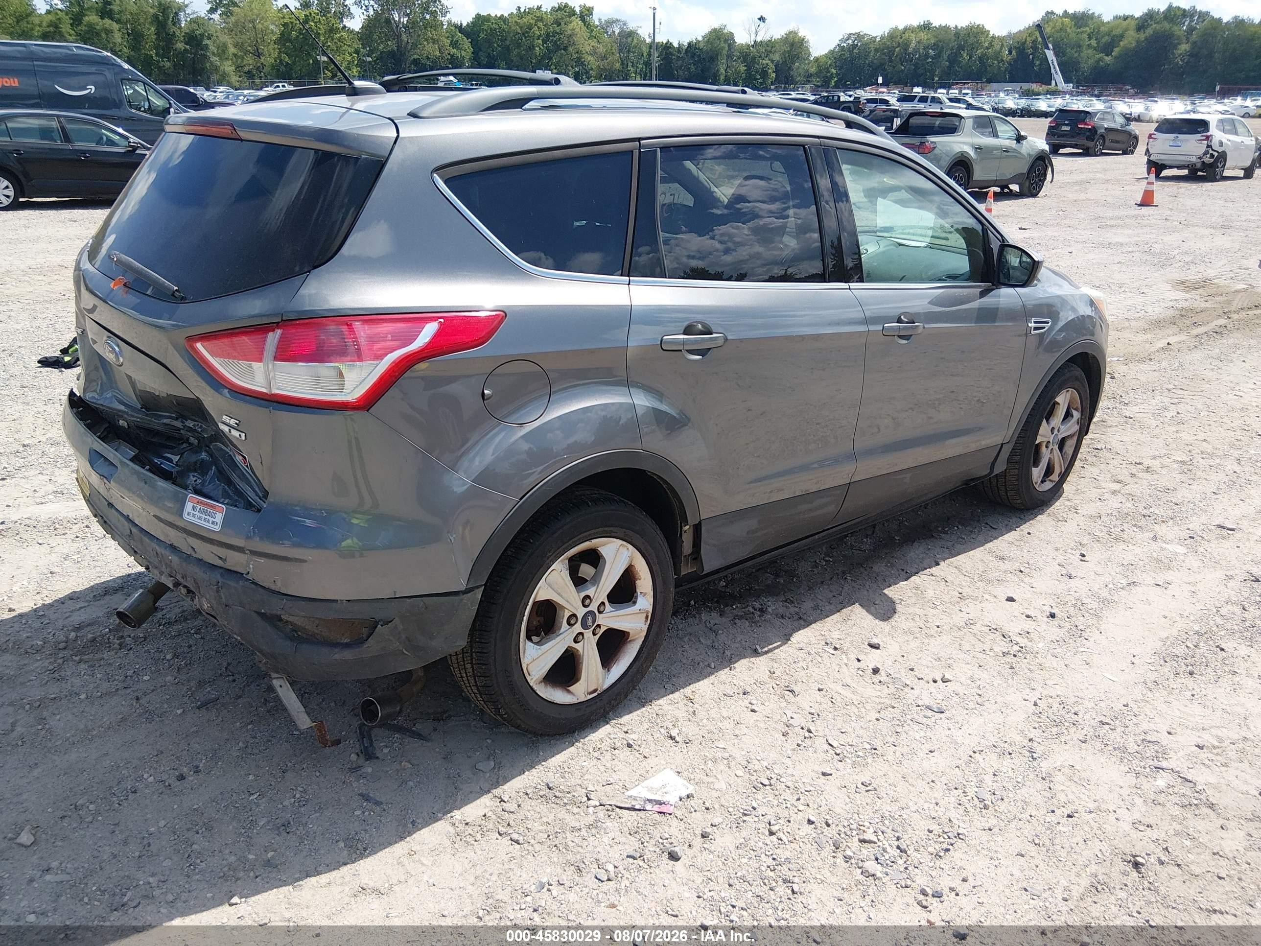 2013 Ford Escape Se Gray vin: 1FMCU9G96DUA69635