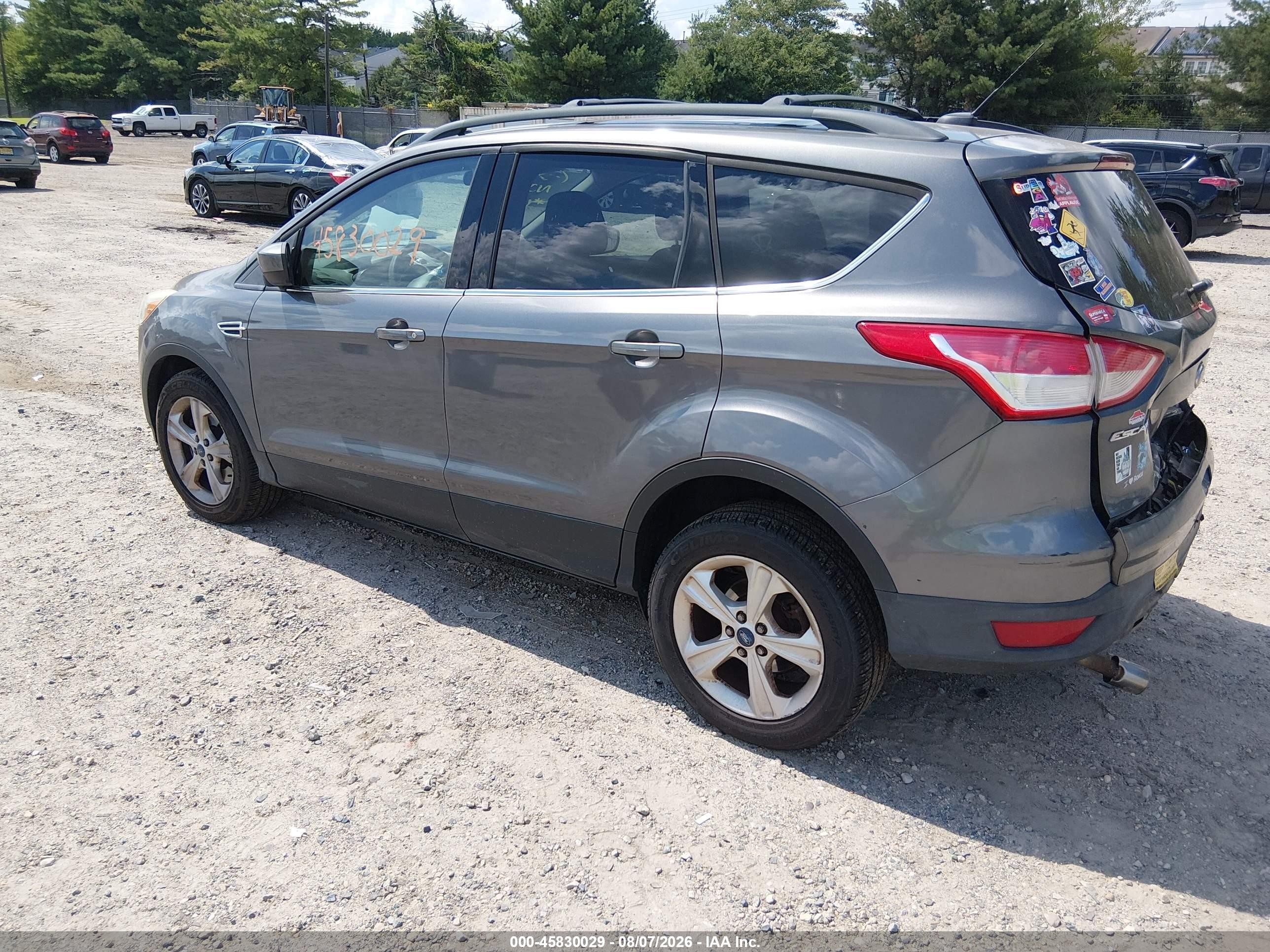 2013 Ford Escape Se Gray vin: 1FMCU9G96DUA69635