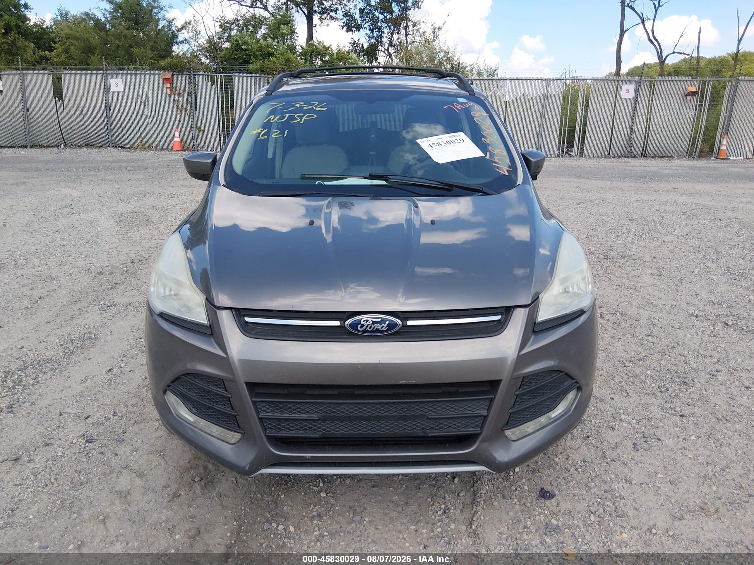 2013 Ford Escape Se Gray vin: 1FMCU9G96DUA69635