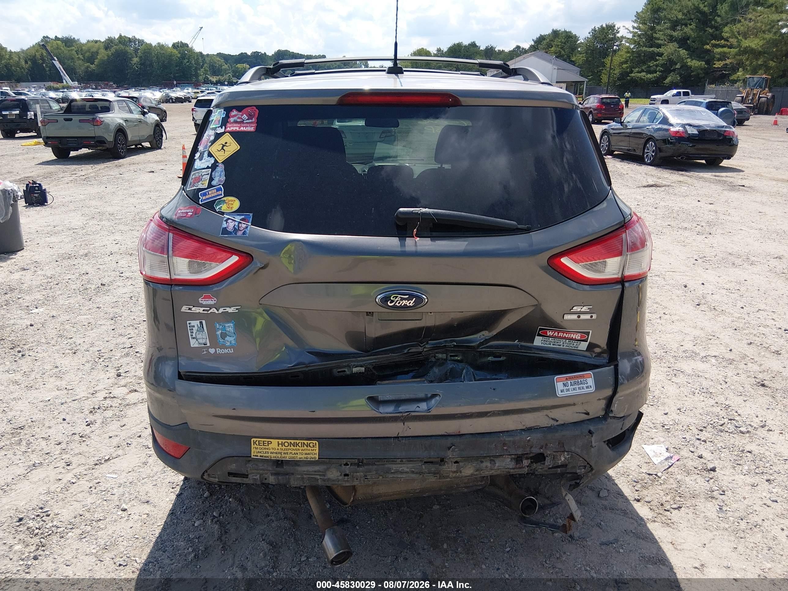 2013 Ford Escape Se Gray vin: 1FMCU9G96DUA69635
