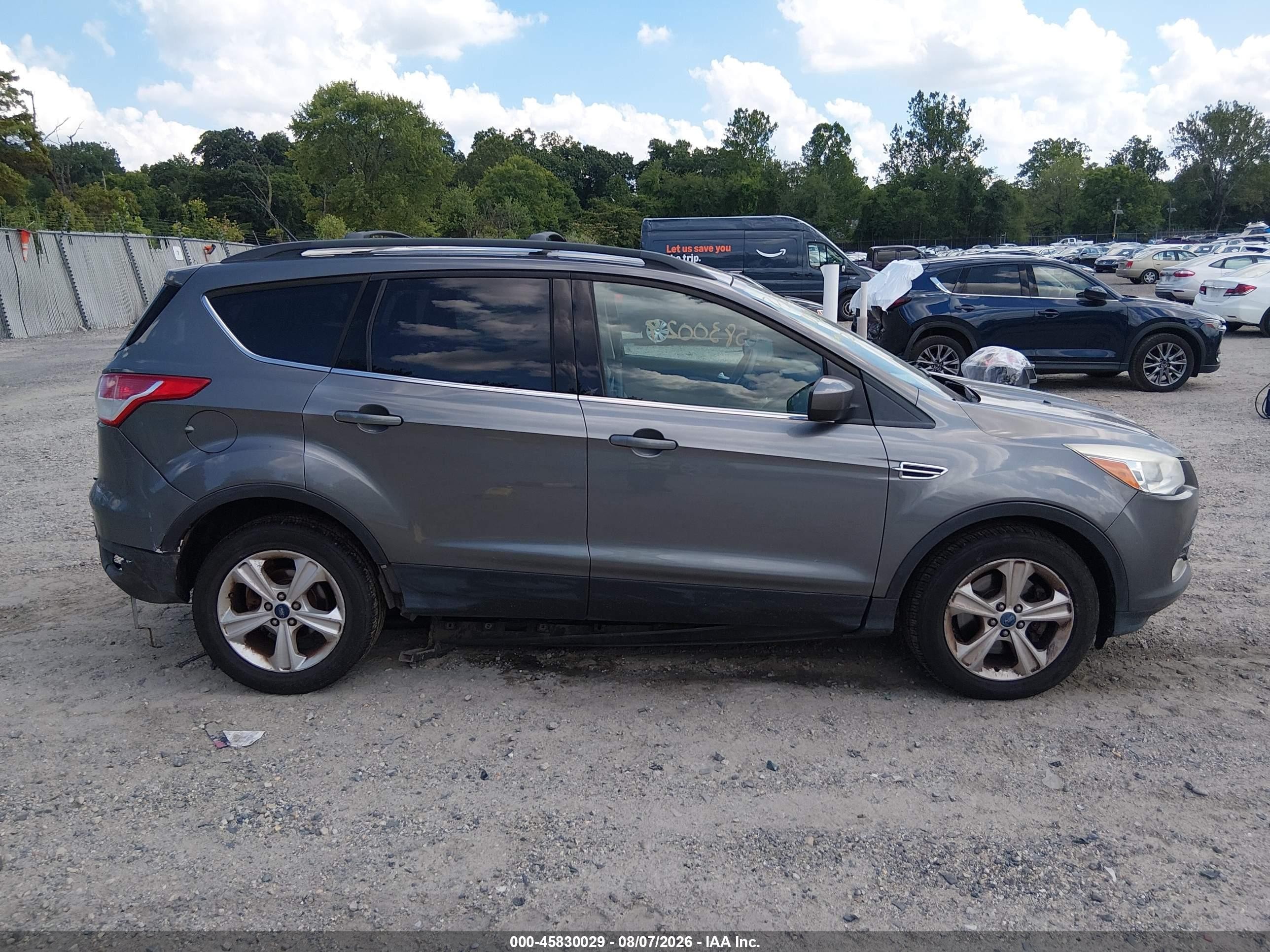 2013 Ford Escape Se Gray vin: 1FMCU9G96DUA69635