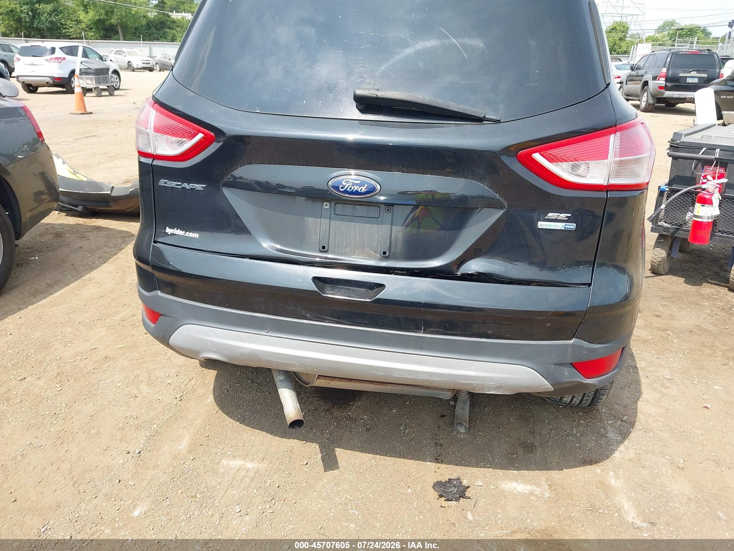 2013 Ford Escape Se Black vin: 1FMCU9G96DUB11902