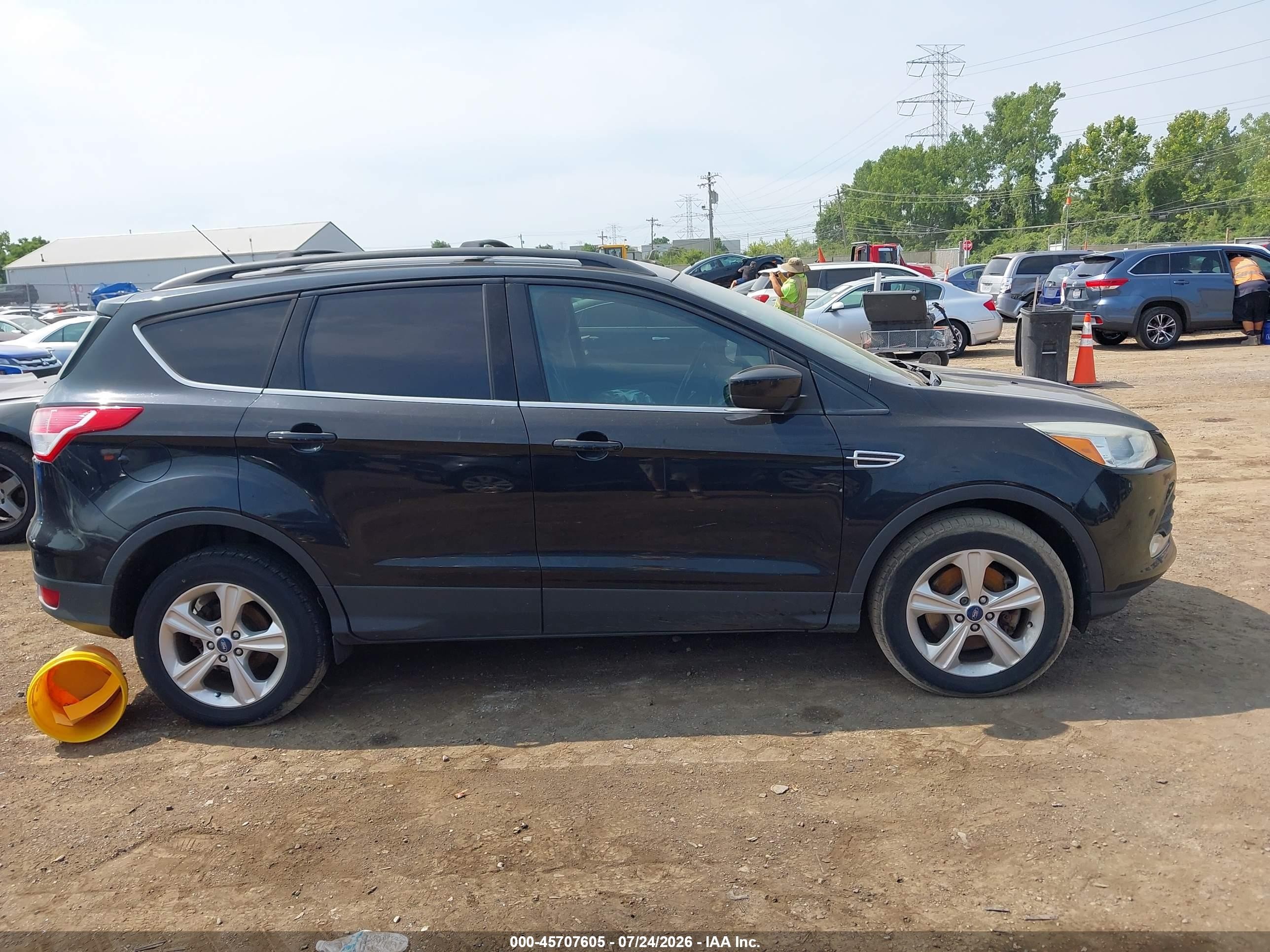 2013 Ford Escape Se Black vin: 1FMCU9G96DUB11902