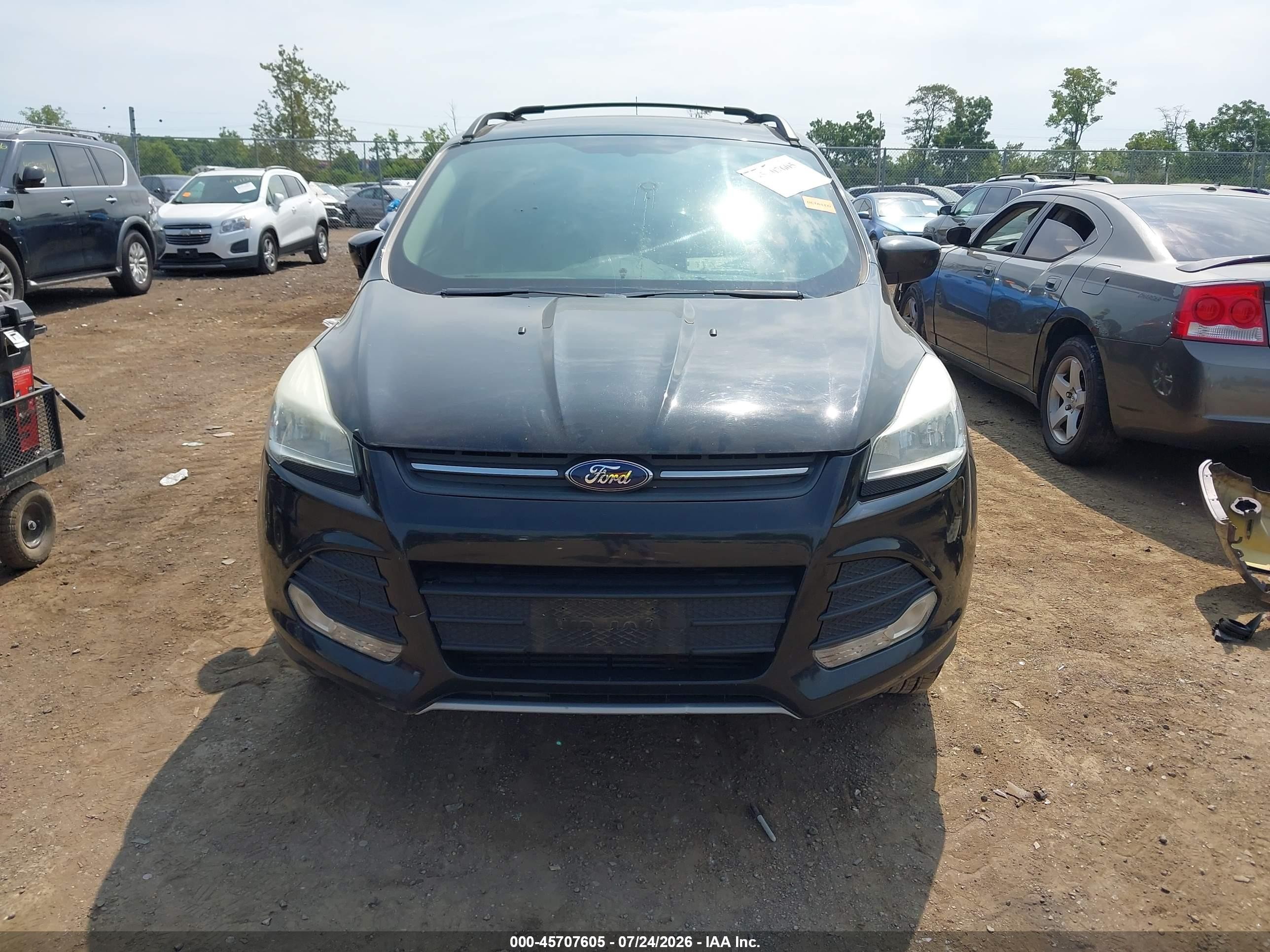 2013 Ford Escape Se Black vin: 1FMCU9G96DUB11902