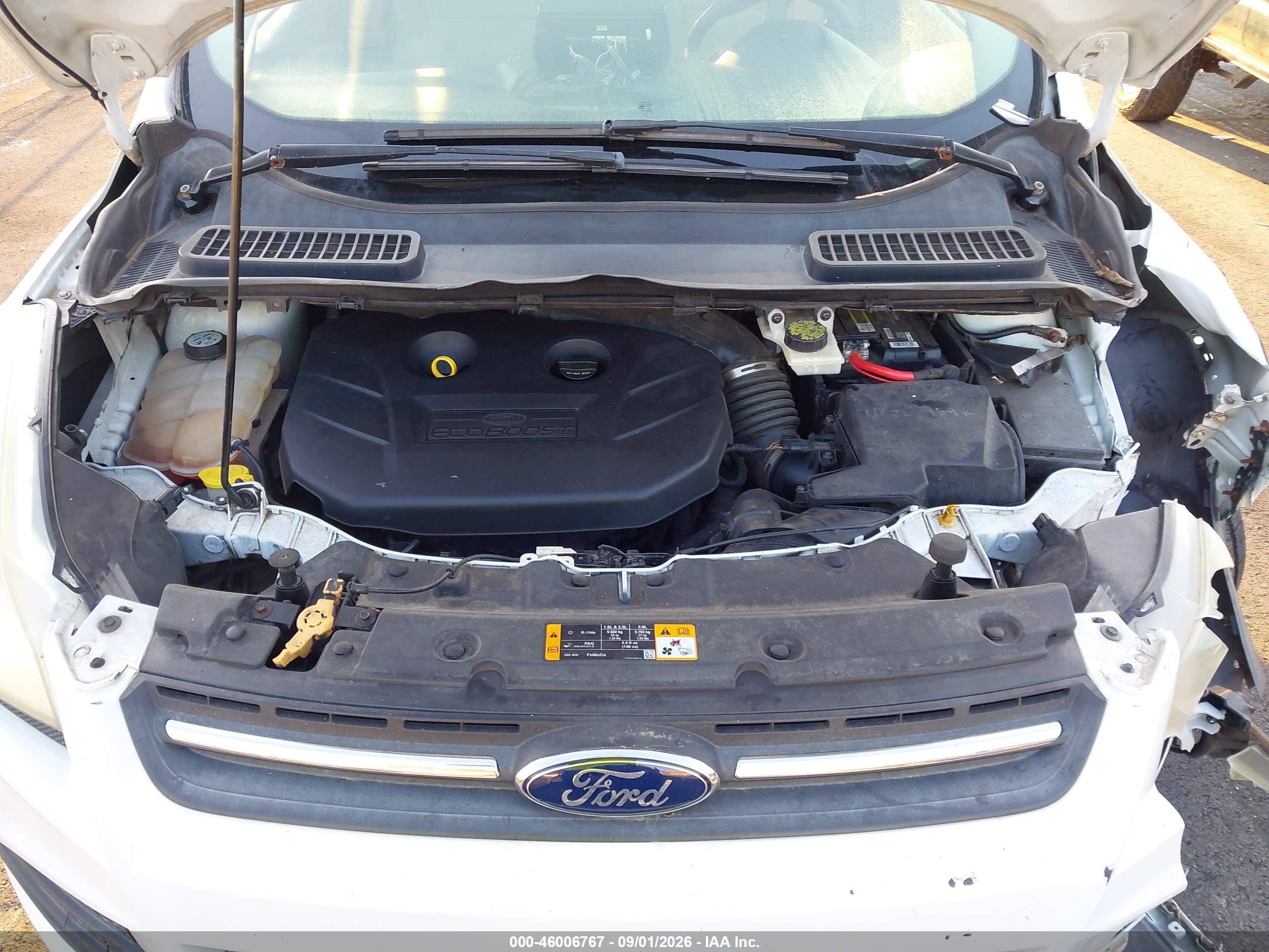 2013 Ford Escape Se White vin: 1FMCU9G96DUB56273