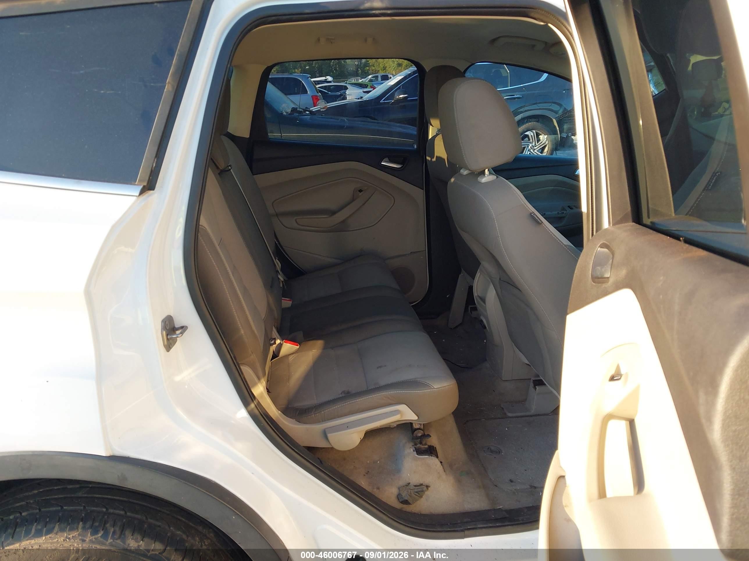 2013 Ford Escape Se White vin: 1FMCU9G96DUB56273