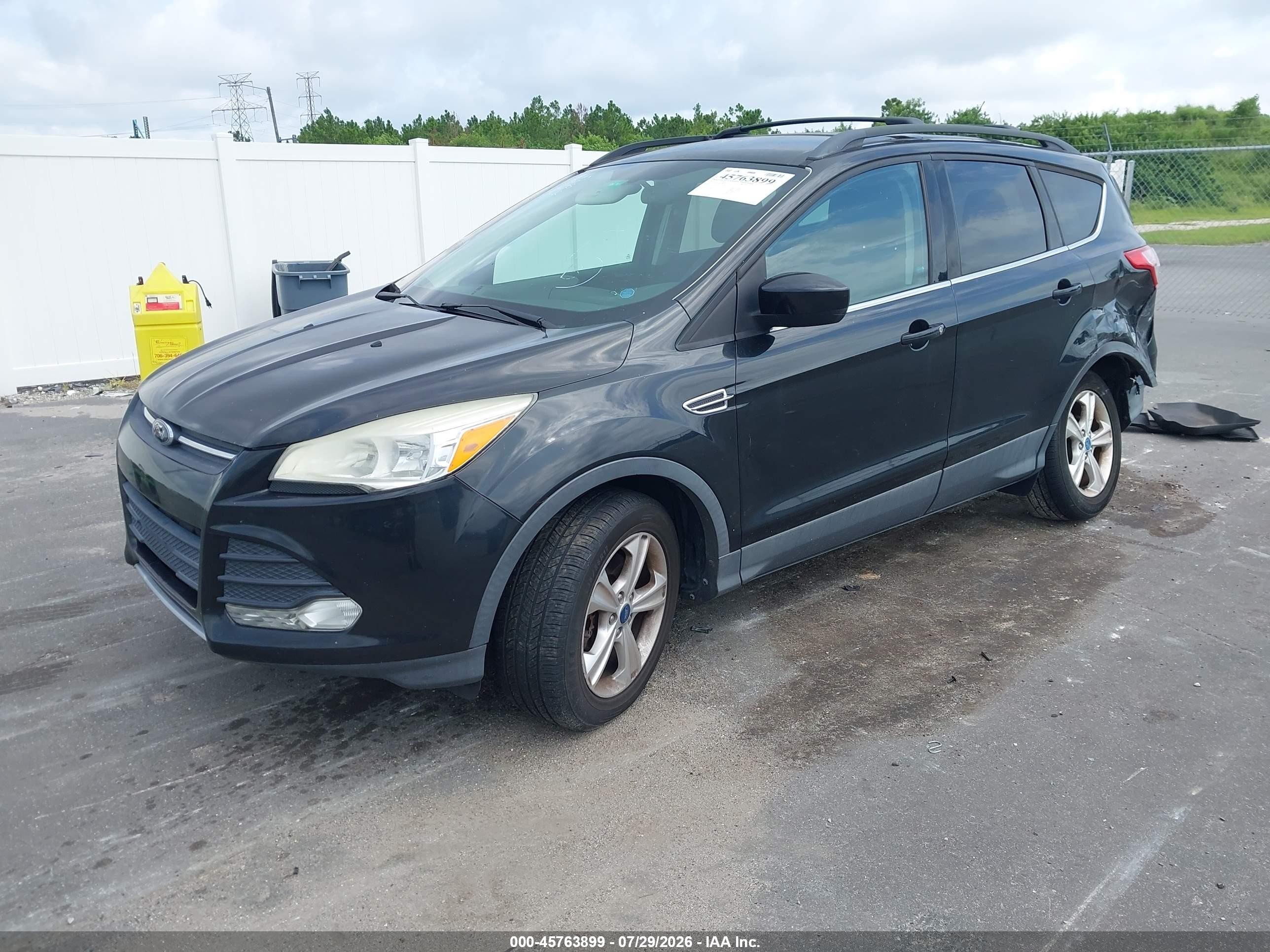 2013 Ford Escape Se Black vin: 1FMCU9G96DUB69637