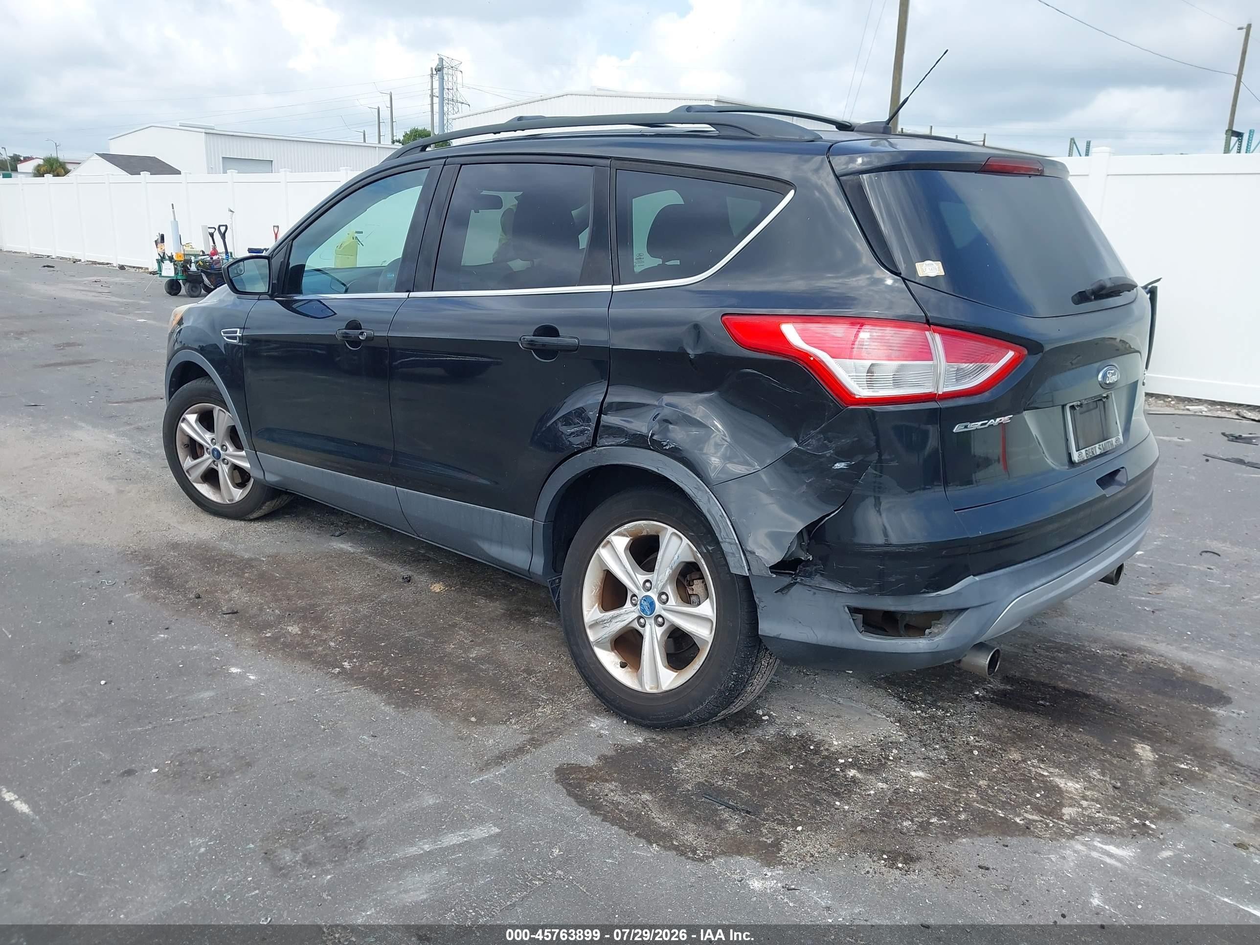 2013 Ford Escape Se Black vin: 1FMCU9G96DUB69637