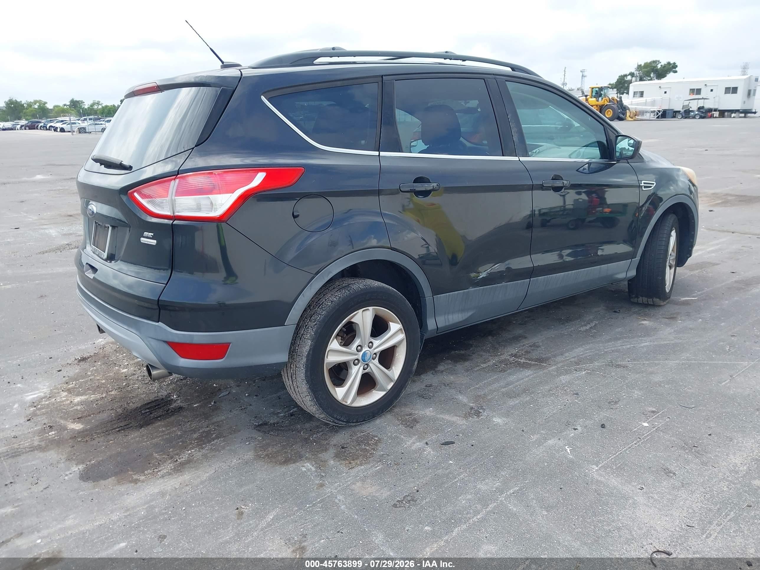 2013 Ford Escape Se Black vin: 1FMCU9G96DUB69637