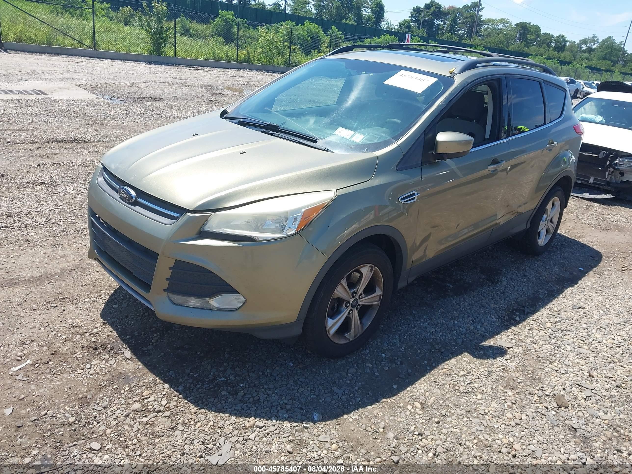 2013 Ford Escape Se Green vin: 1FMCU9G96DUC01146