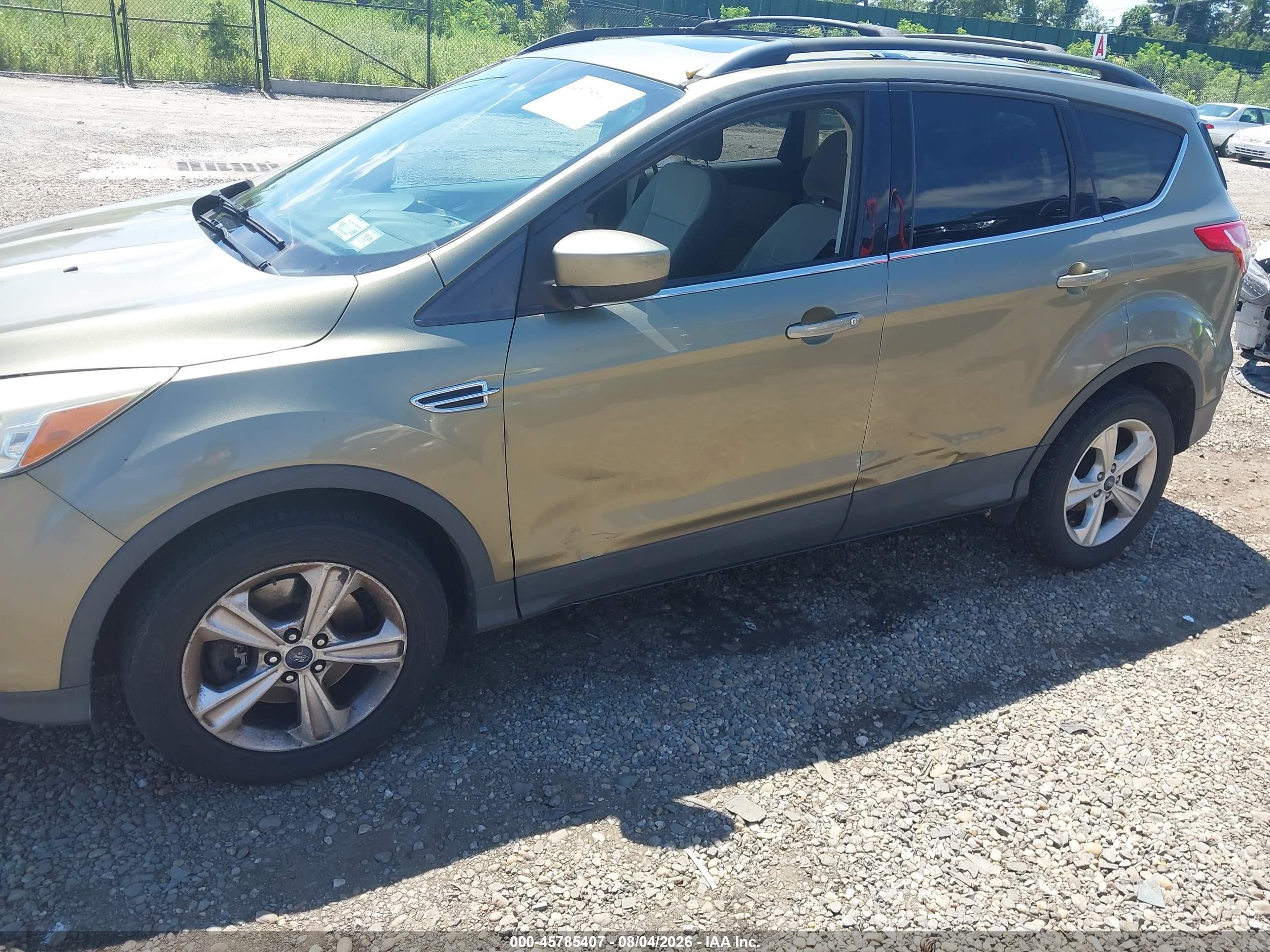 2013 Ford Escape Se Green vin: 1FMCU9G96DUC01146
