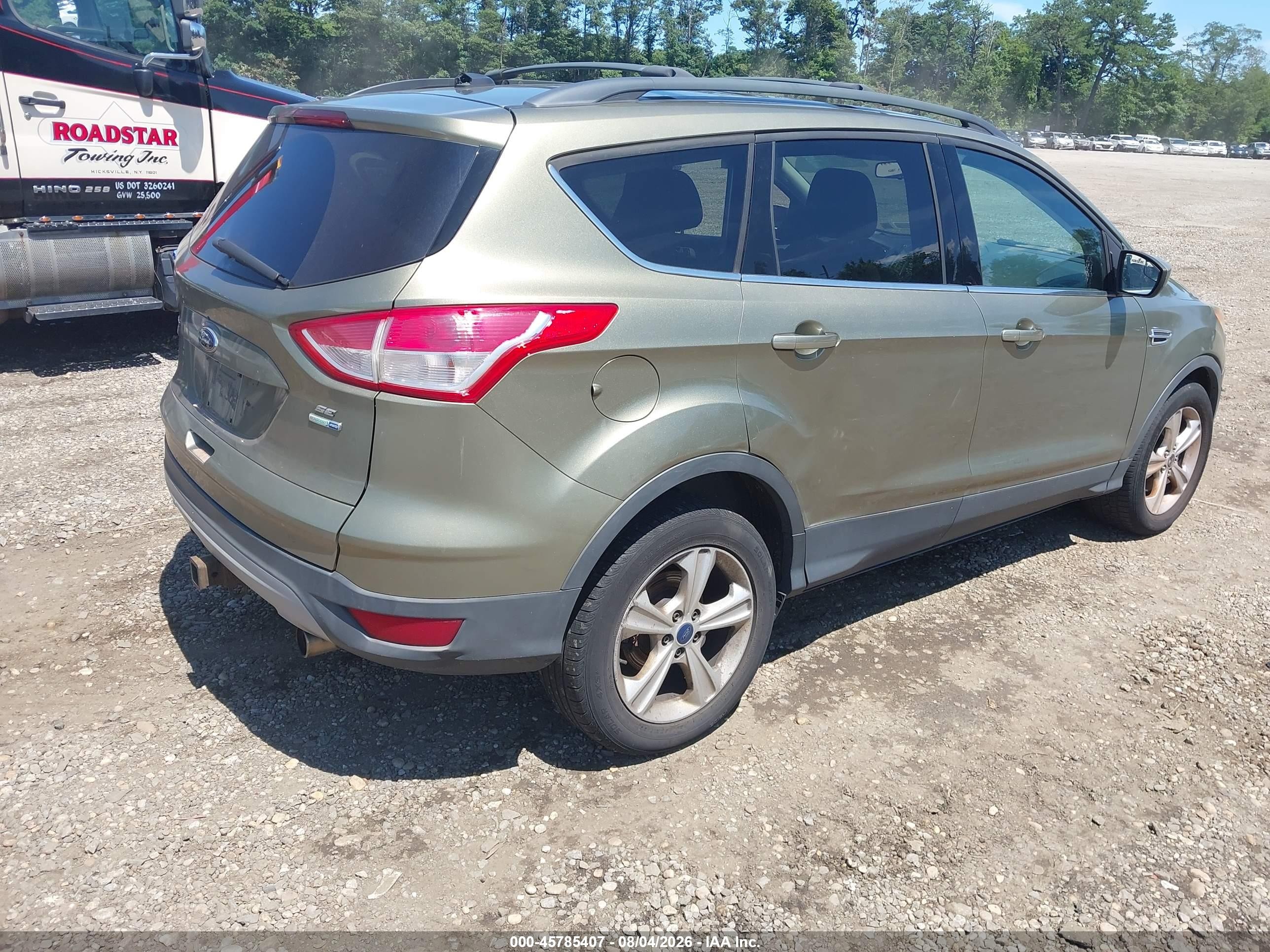 2013 Ford Escape Se Green vin: 1FMCU9G96DUC01146
