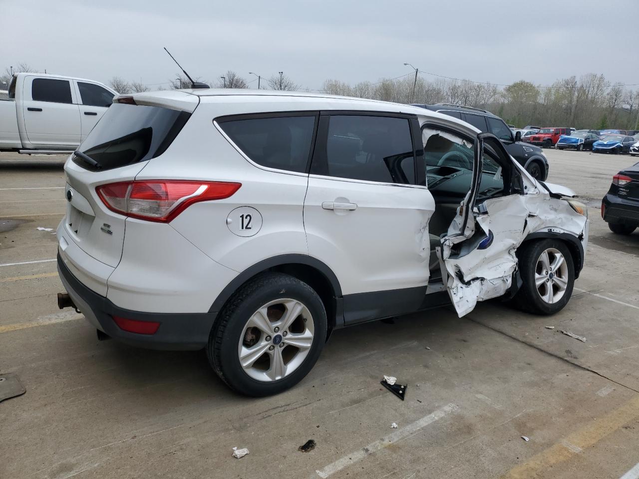 2013 Ford Escape Se White vin: 1FMCU9G96DUD41181