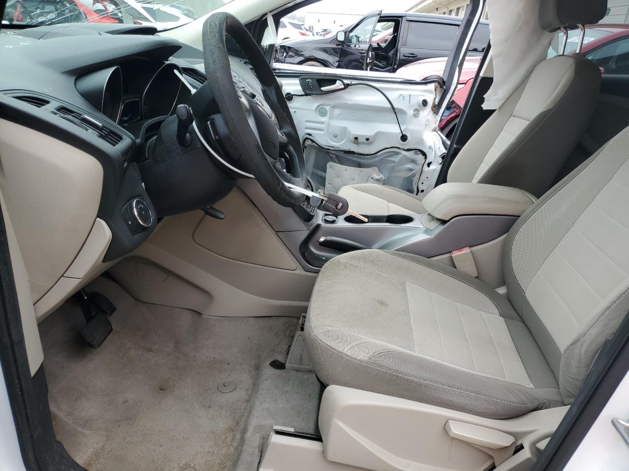 2013 Ford Escape Se White vin: 1FMCU9G96DUD41181