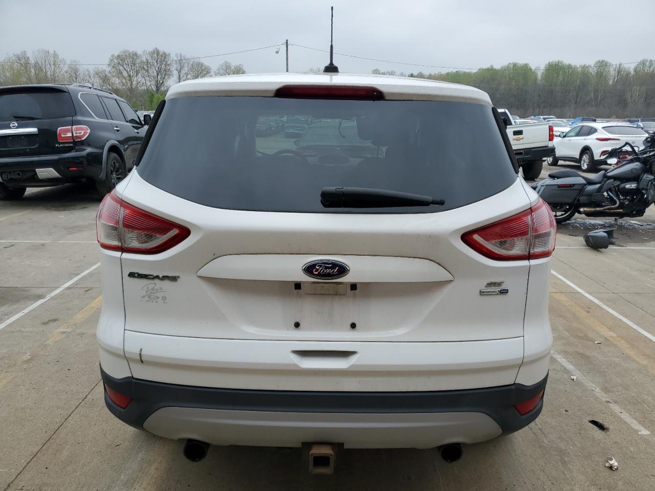 2013 Ford Escape Se White vin: 1FMCU9G96DUD41181