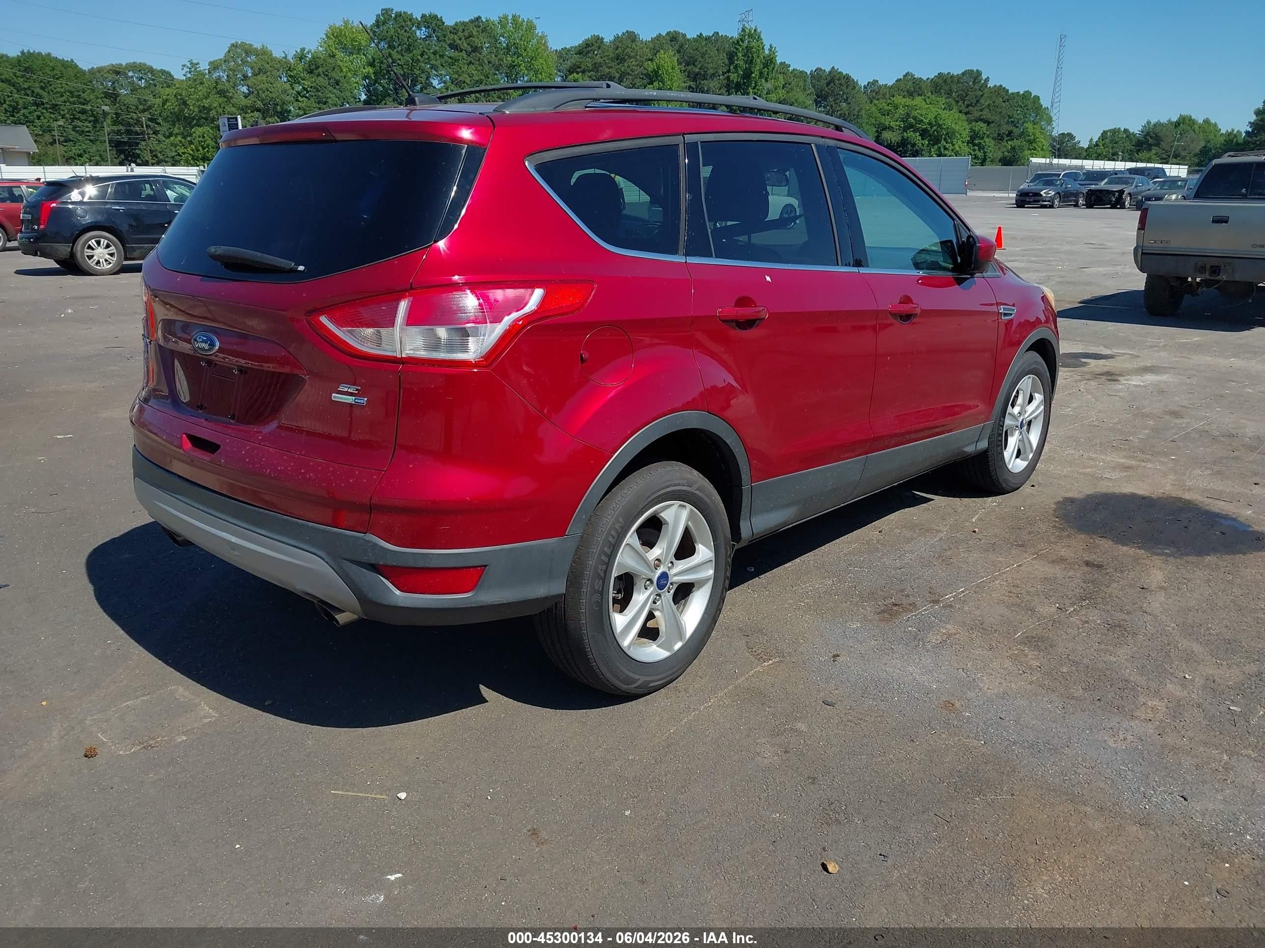 2013 Ford Escape Se Red vin: 1FMCU9G96DUD50866