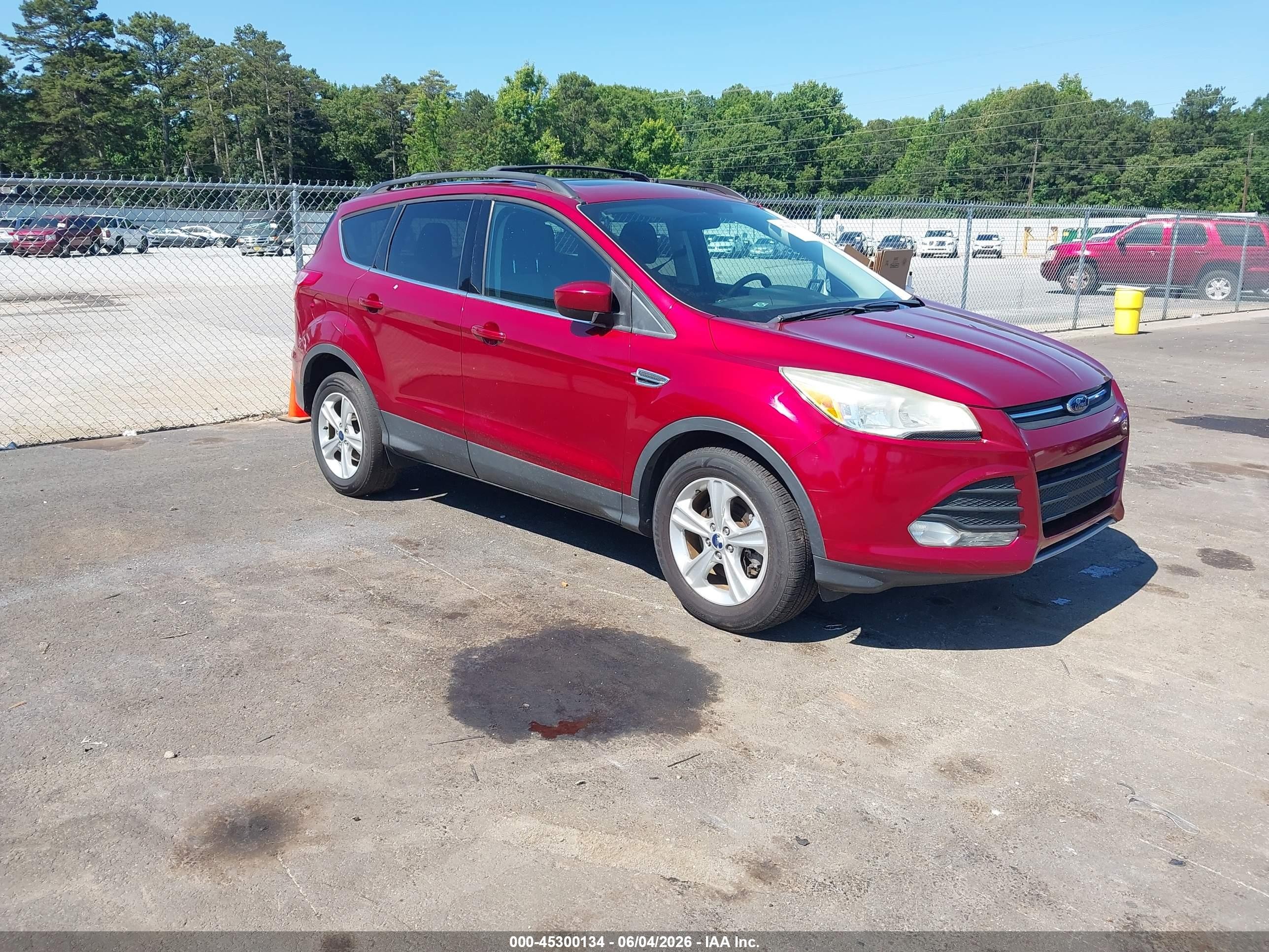 2013 Ford Escape Se Red vin: 1FMCU9G96DUD50866