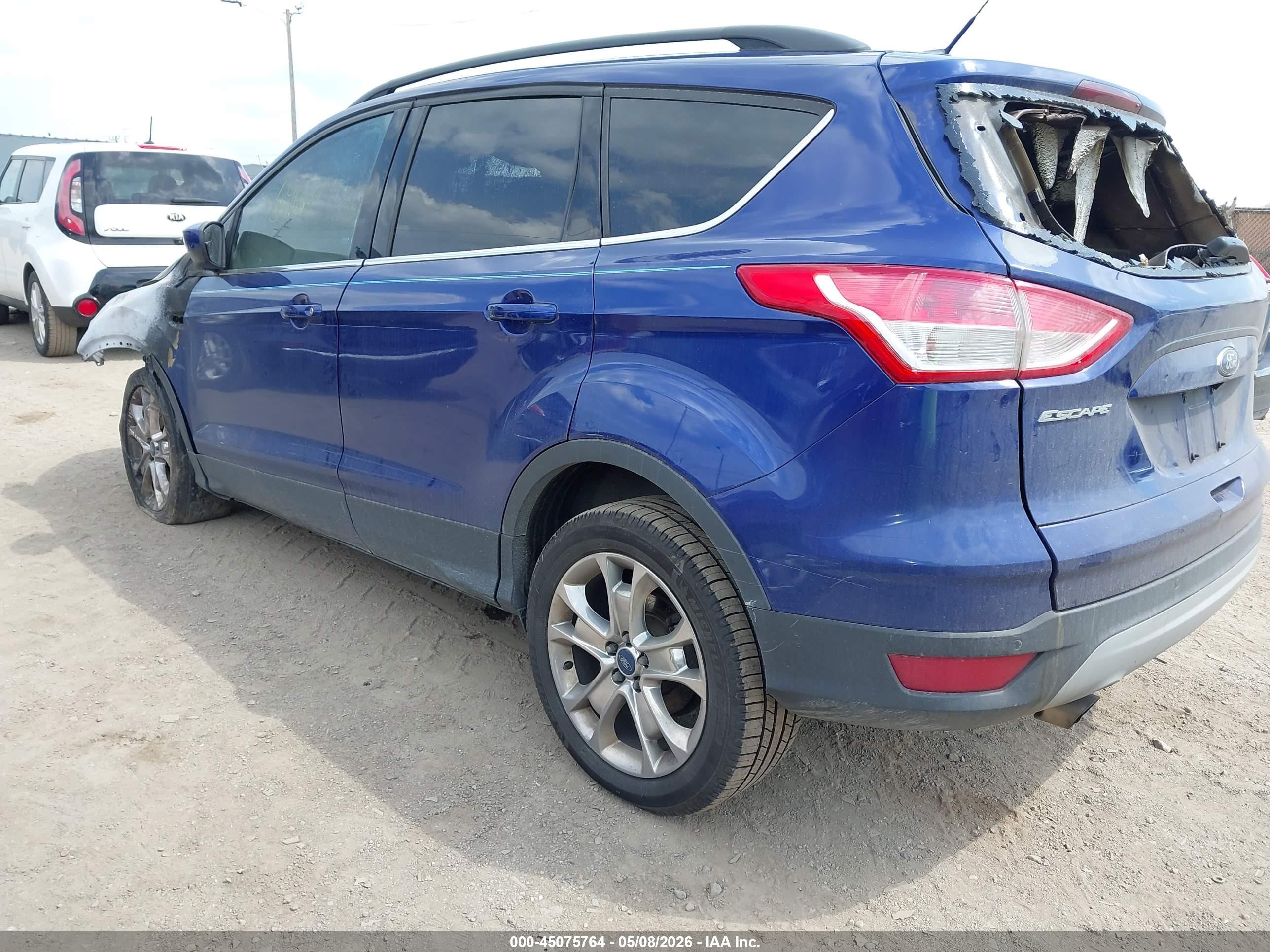 2014 Ford Escape Se Blue vin: 1FMCU9G96EUB96967