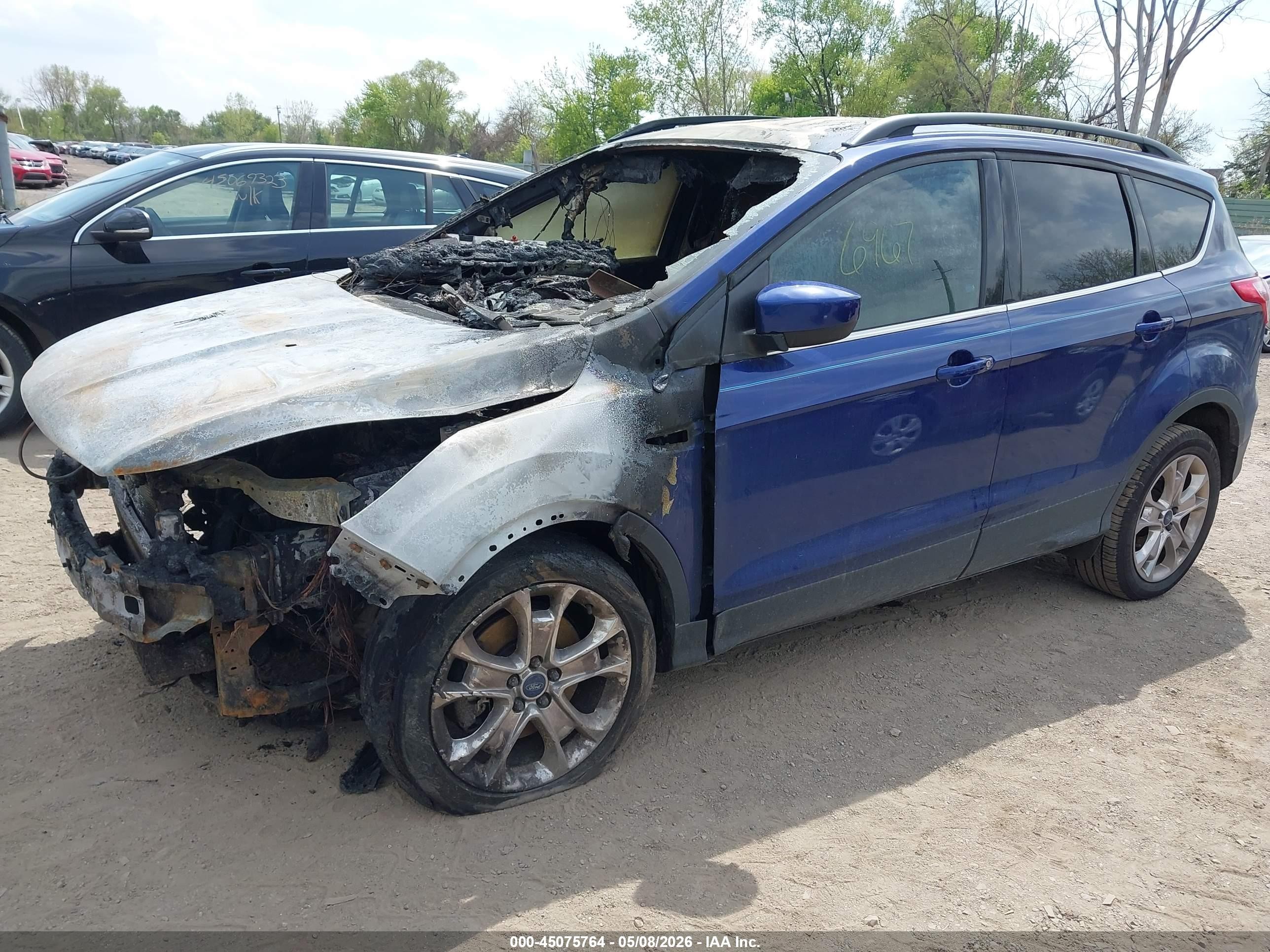 2014 Ford Escape Se Blue vin: 1FMCU9G96EUB96967