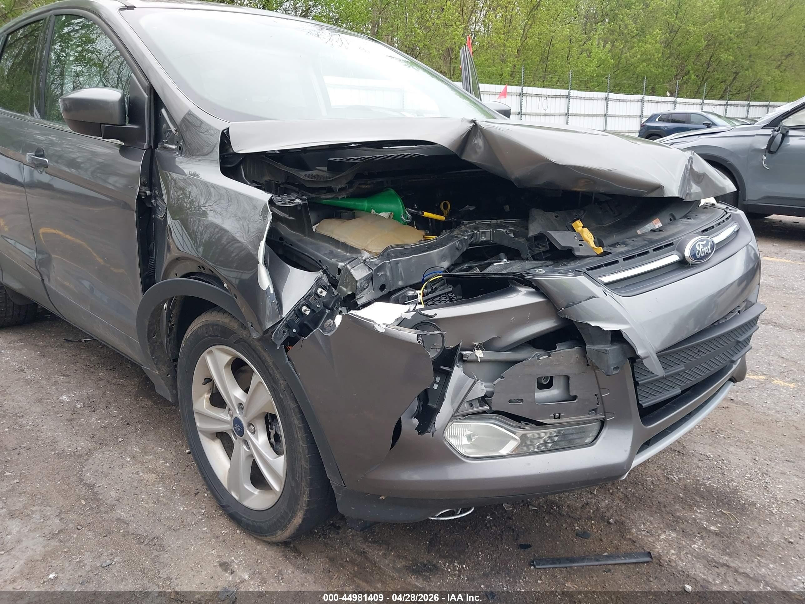 2014 Ford Escape Se Gray vin: 1FMCU9G96EUC31362