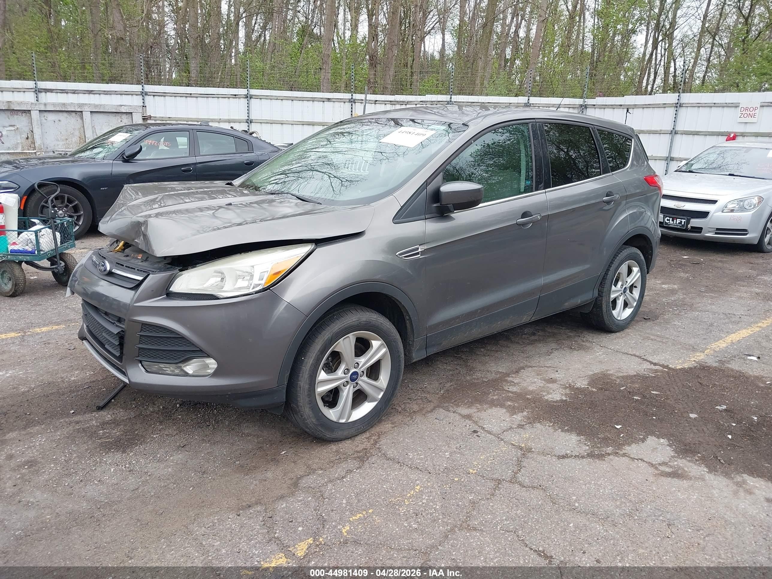 2014 Ford Escape Se Gray vin: 1FMCU9G96EUC31362