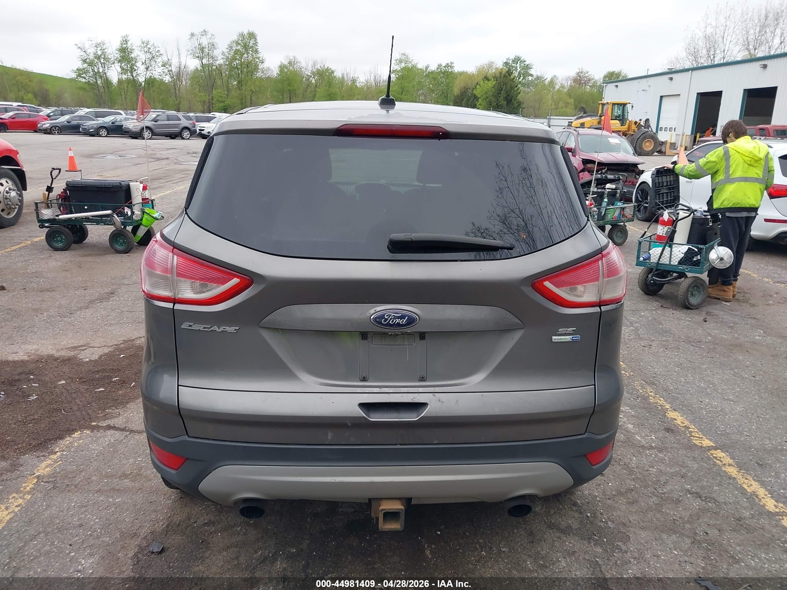 2014 Ford Escape Se Gray vin: 1FMCU9G96EUC31362