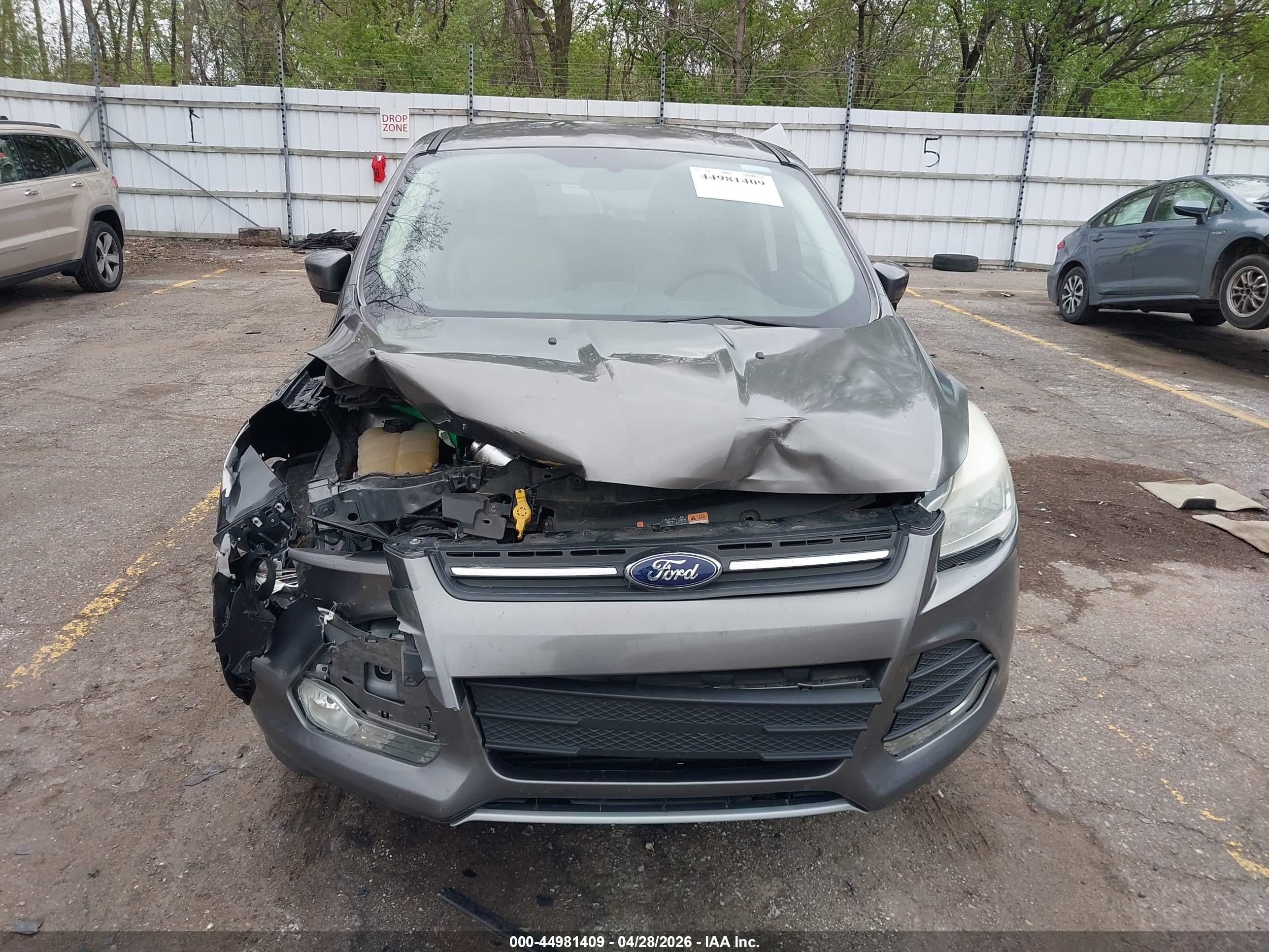 2014 Ford Escape Se Gray vin: 1FMCU9G96EUC31362