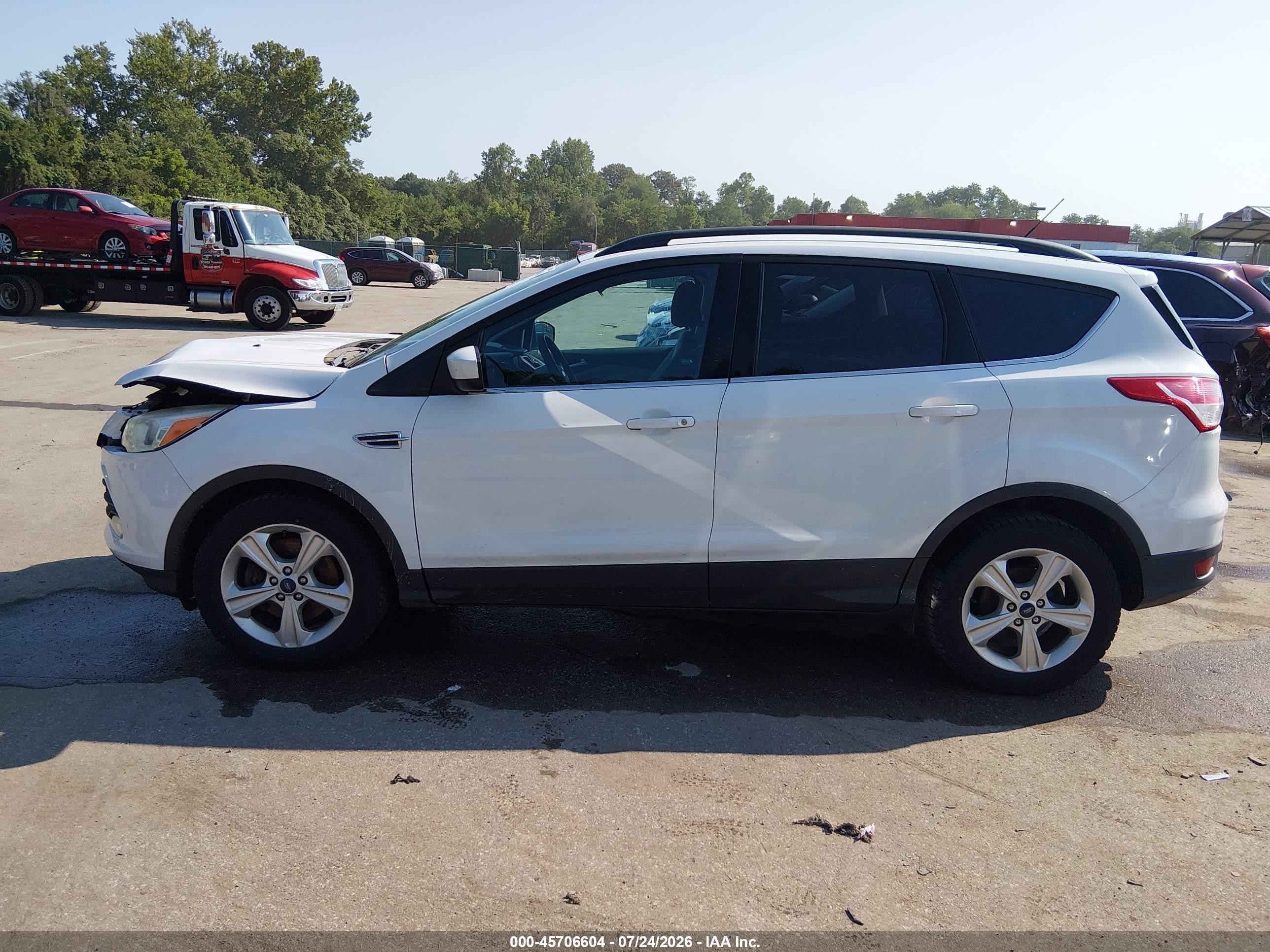2014 Ford Escape Se White vin: 1FMCU9G96EUC38537