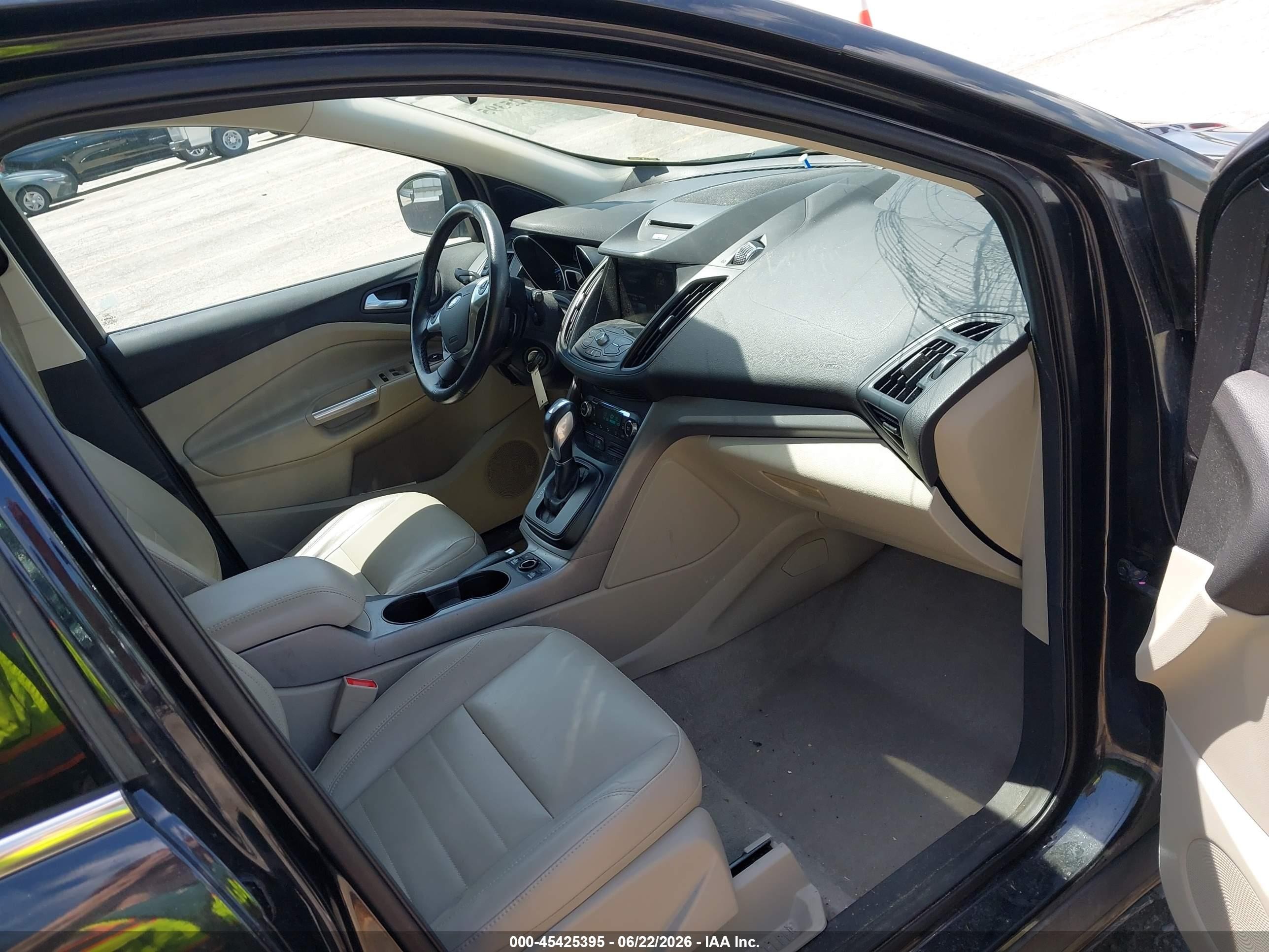 2014 Ford Escape Se Black vin: 1FMCU9G96EUC47299