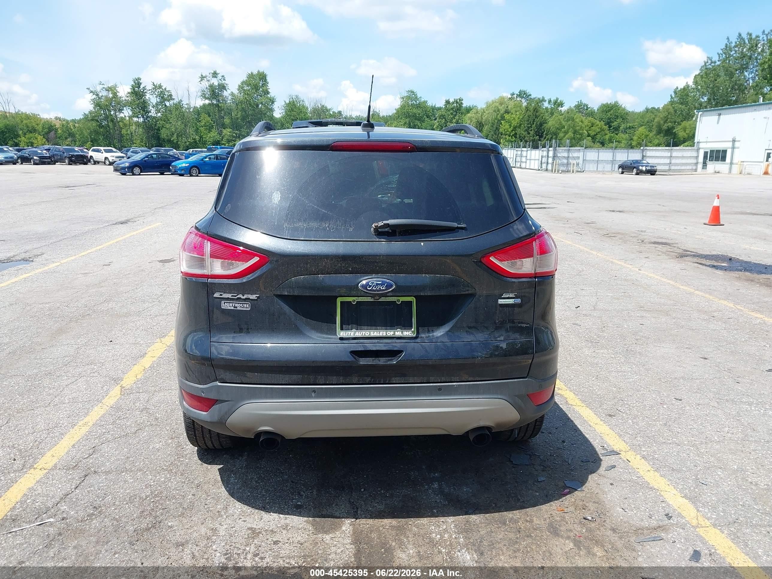2014 Ford Escape Se Black vin: 1FMCU9G96EUC47299