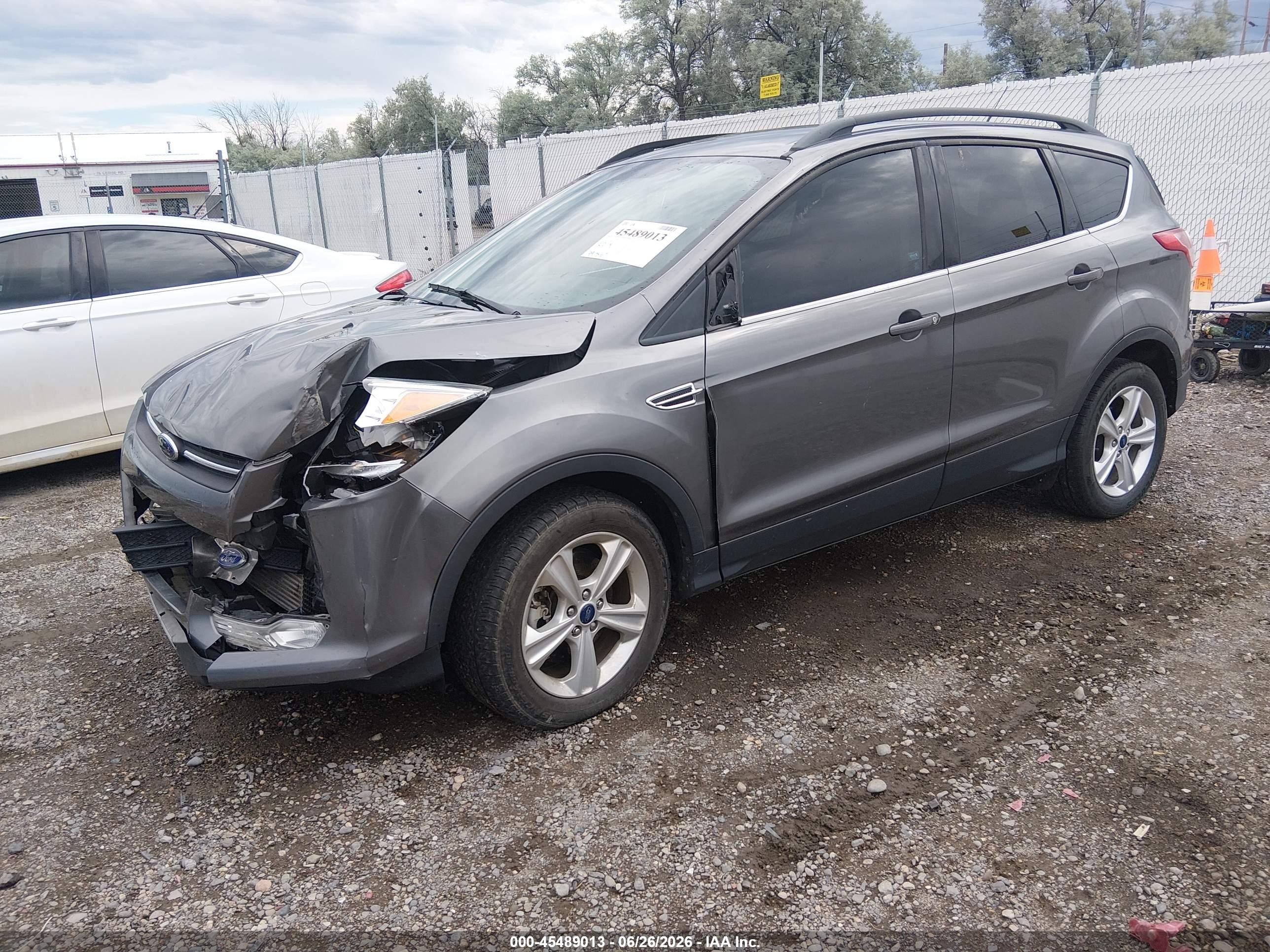 2014 Ford Escape Se Gray vin: 1FMCU9G96EUC49165