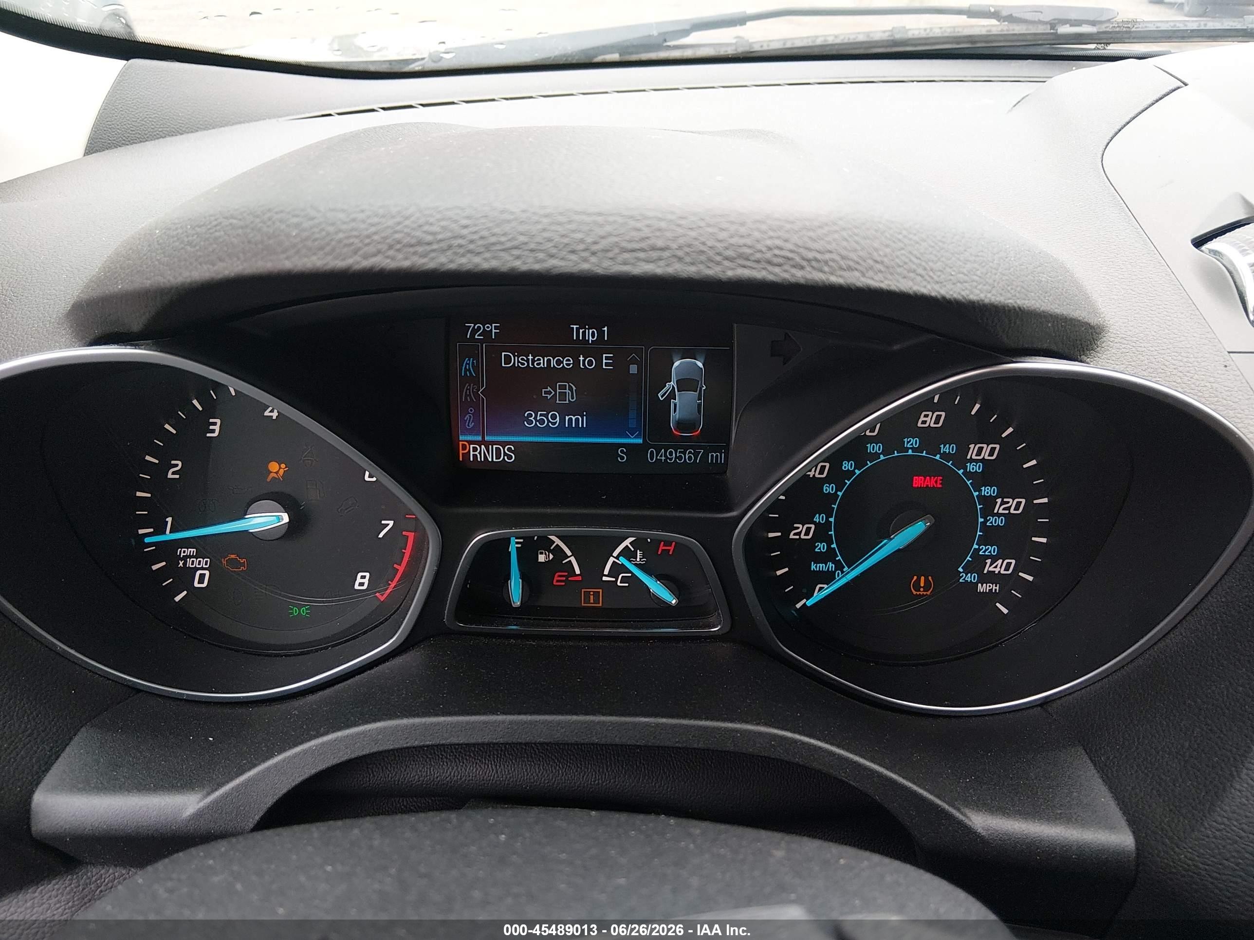 2014 Ford Escape Se Gray vin: 1FMCU9G96EUC49165