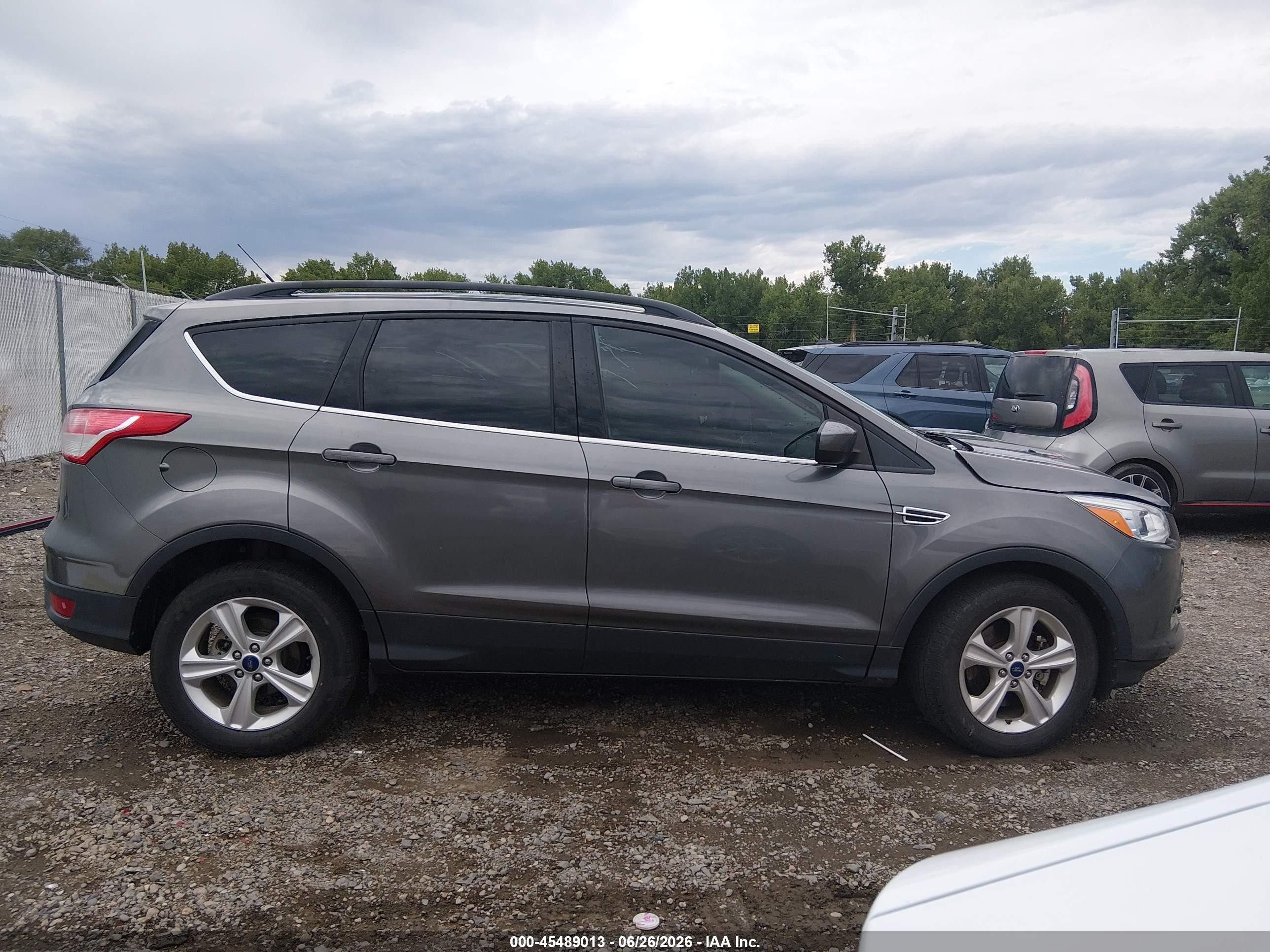 2014 Ford Escape Se Gray vin: 1FMCU9G96EUC49165