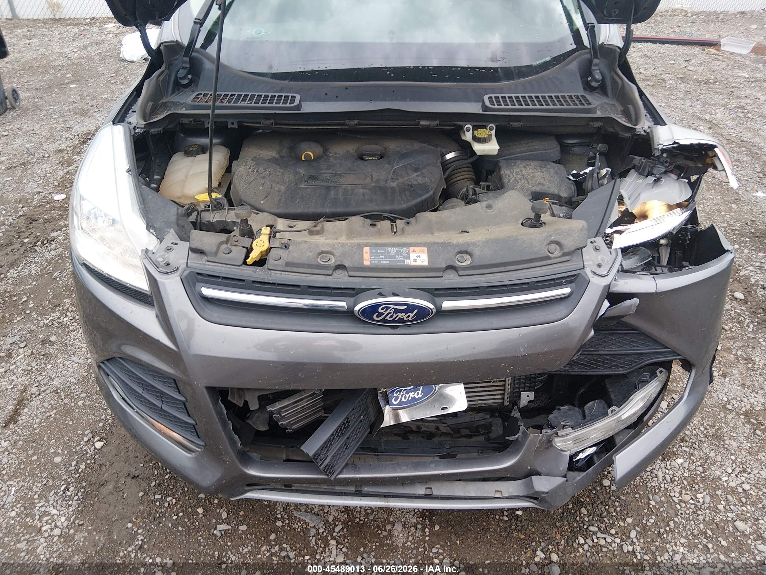 2014 Ford Escape Se Gray vin: 1FMCU9G96EUC49165