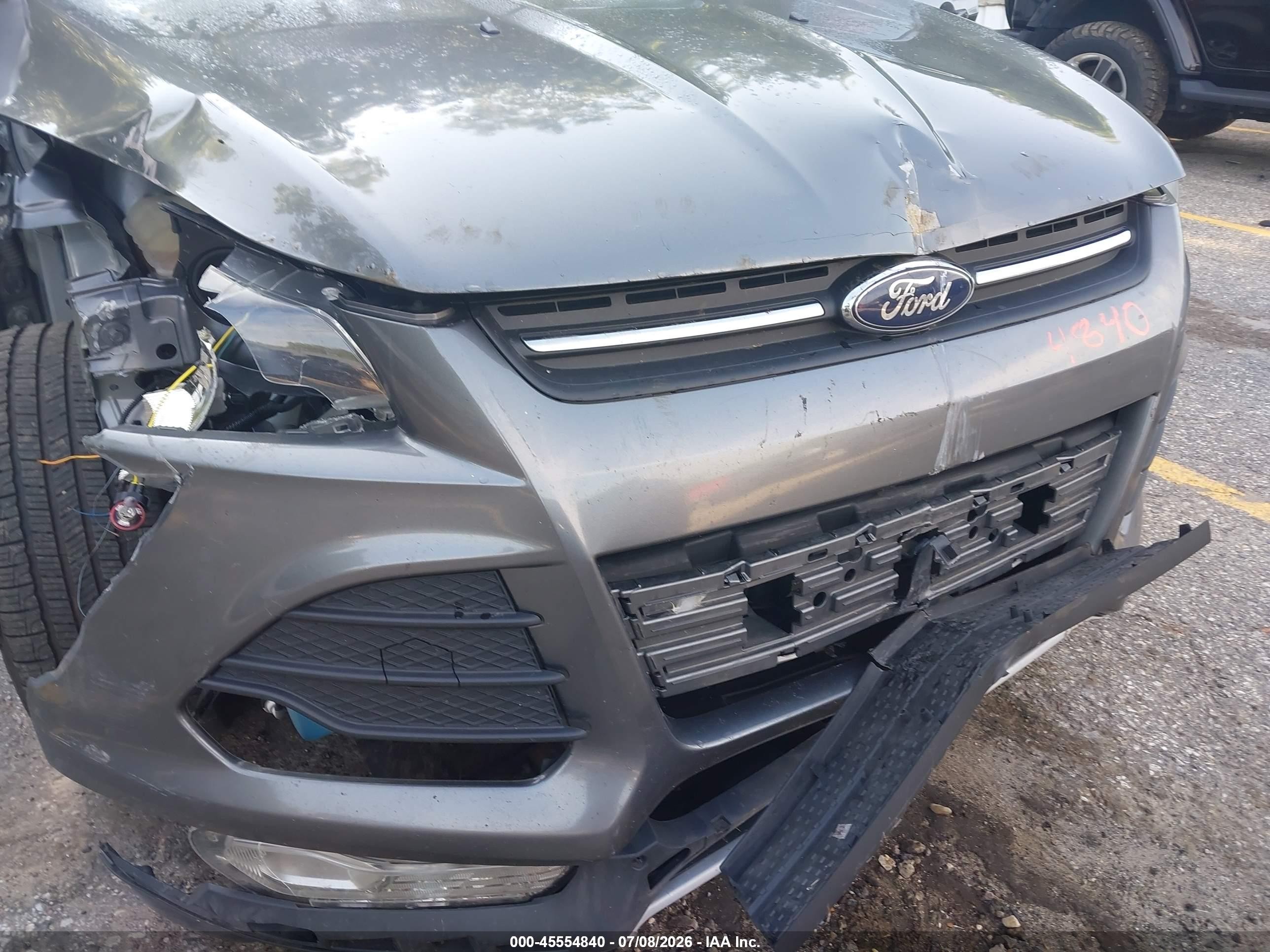 2014 Ford Escape Se Серый vin: 1FMCU9G96EUC59193