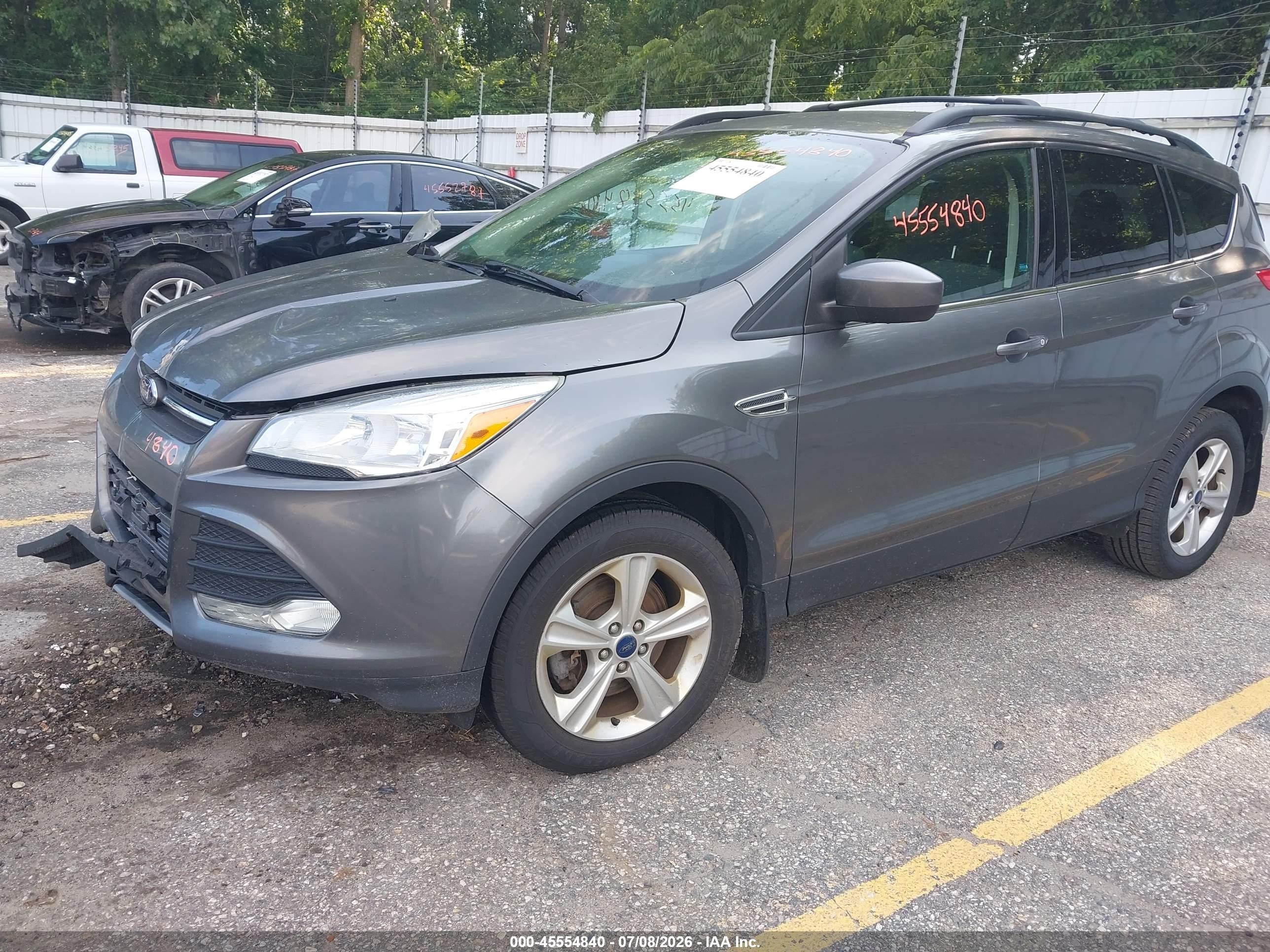 2014 Ford Escape Se Серый vin: 1FMCU9G96EUC59193